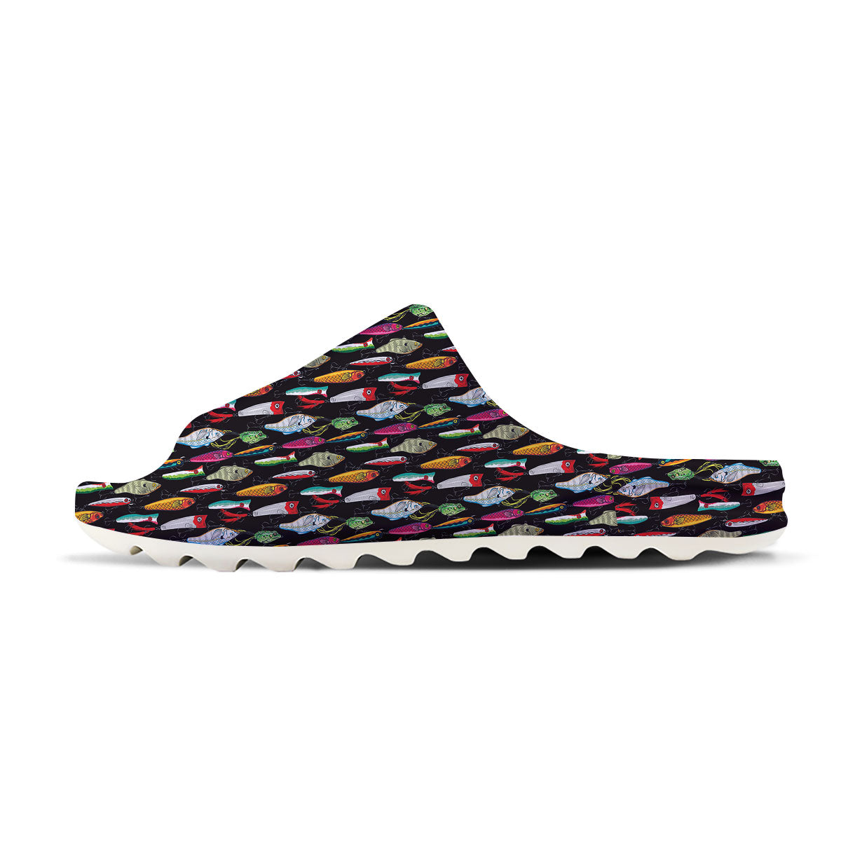Fishing Print Pattern Sandals-grizzshop