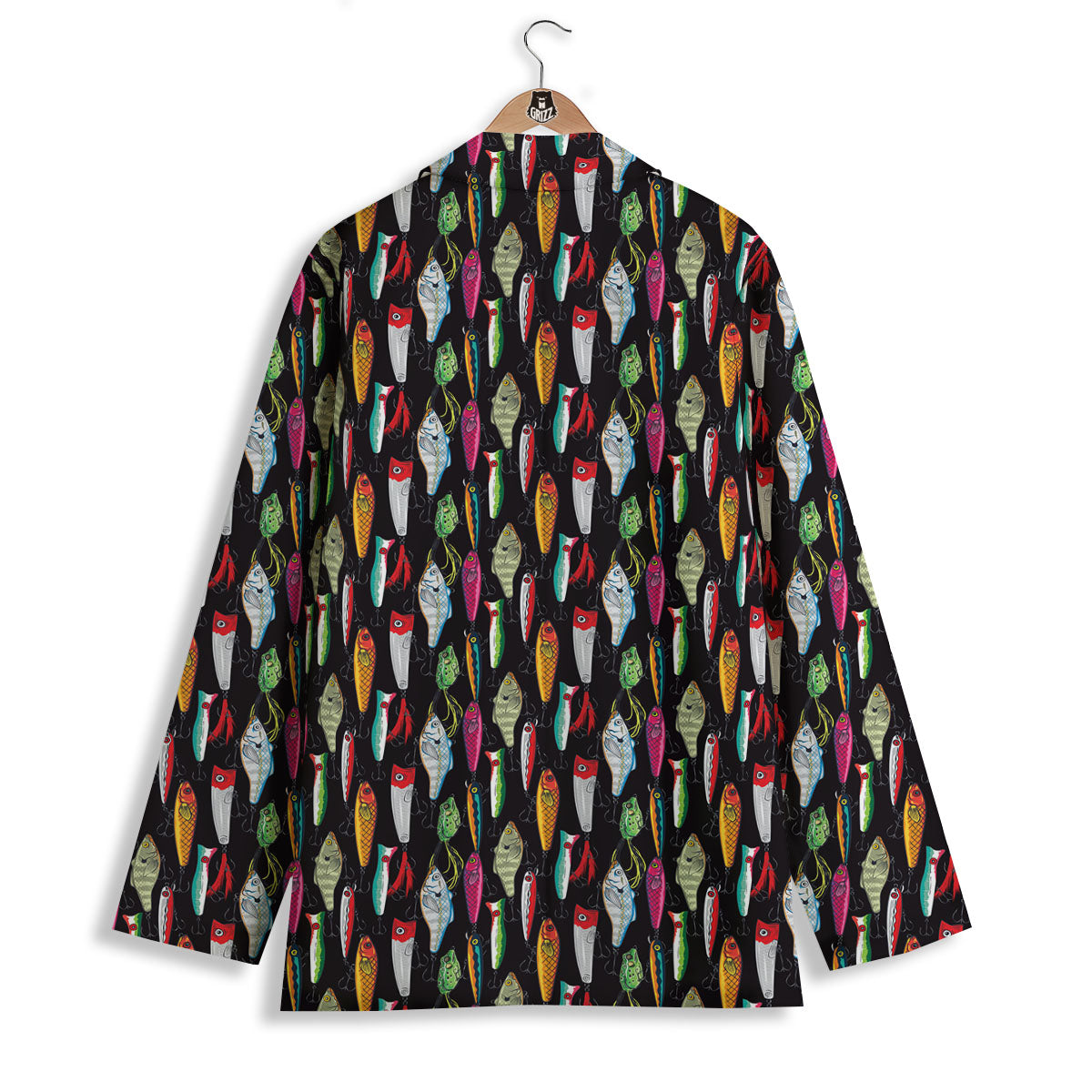 Fishing Print Pattern Women's Blazer-grizzshop