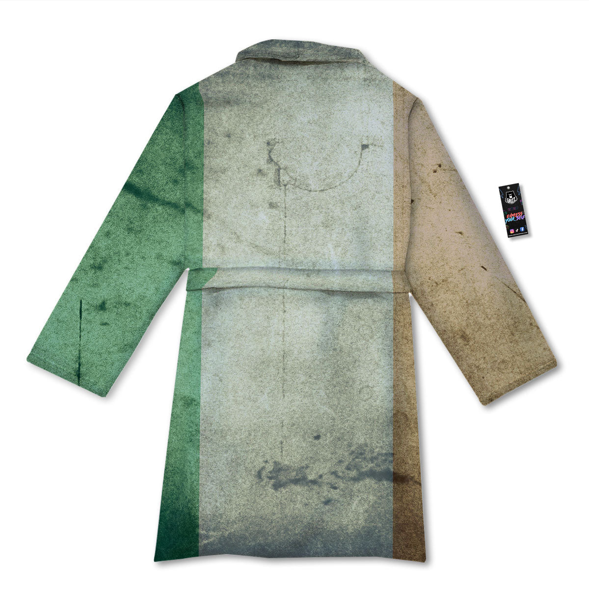 Flag Irish Print Bathrobe-grizzshop