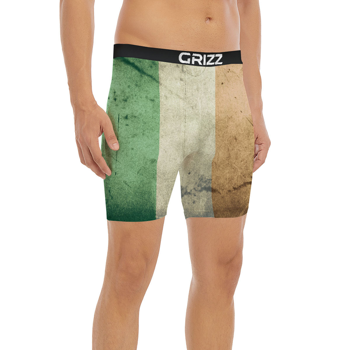 Flag Irish Print Boxer Briefs-grizzshop