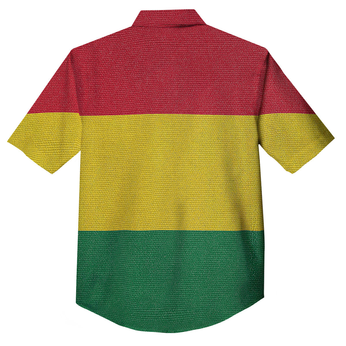 Flag Rasta Print Button Up Shirt-grizzshop