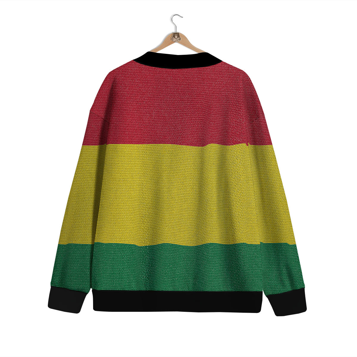 Flag Rasta Print Cardigan-grizzshop