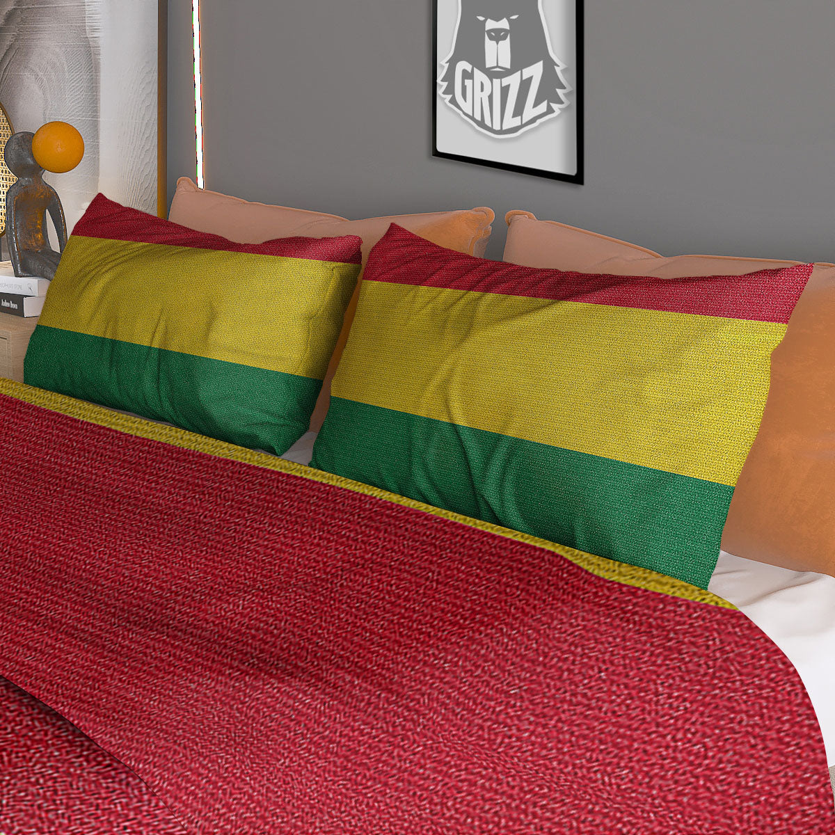 Feather Vintage Watercolor Print Pattern Duvet Cover Bedding Set