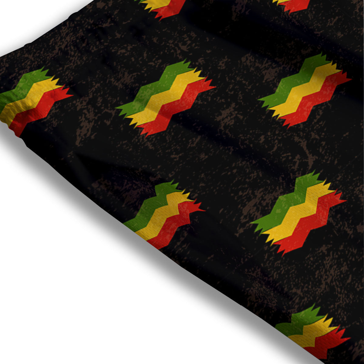 Flag Rasta Print Pattern Mesh Shorts