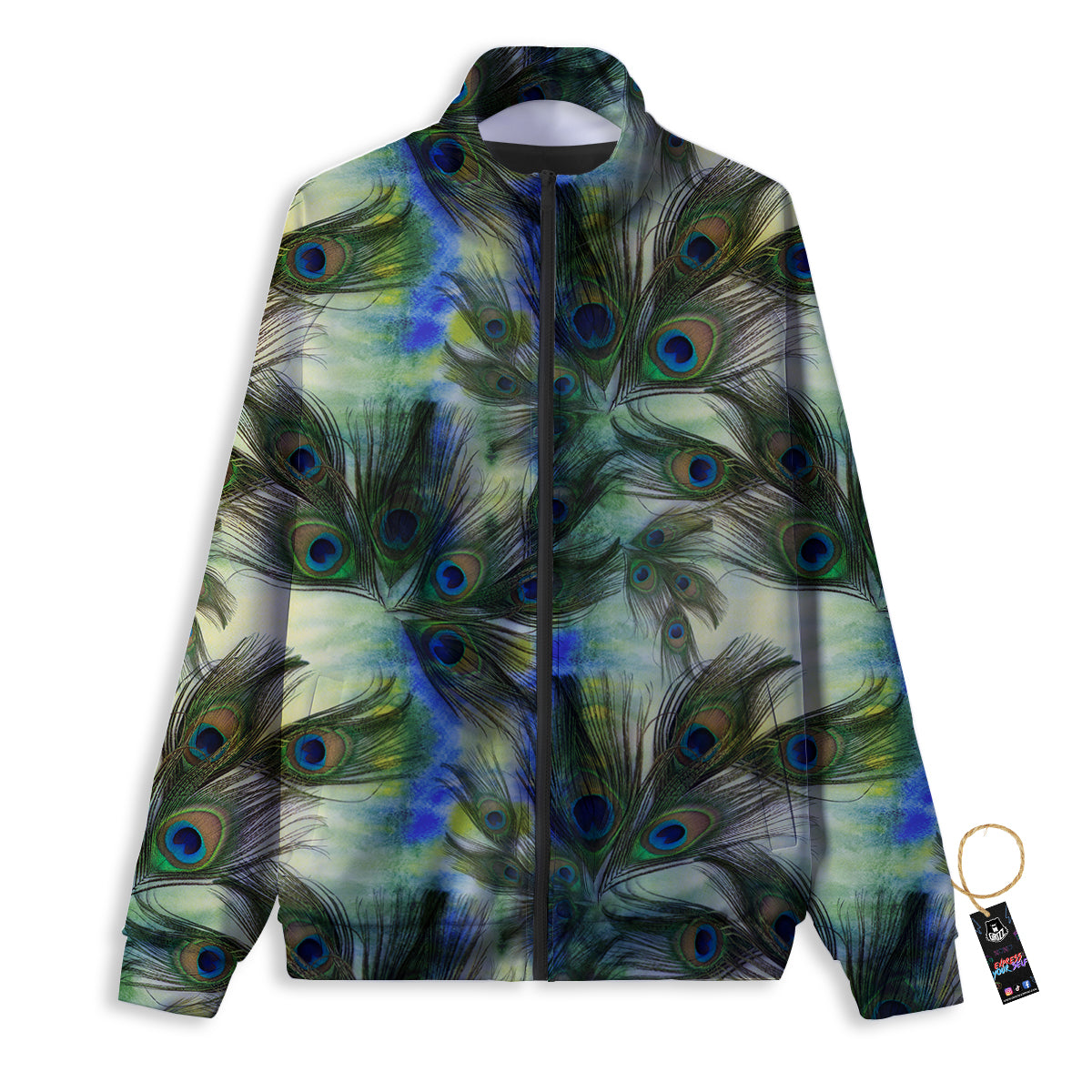 Flag Rasta Print Pattern Track Jacket-grizzshop
