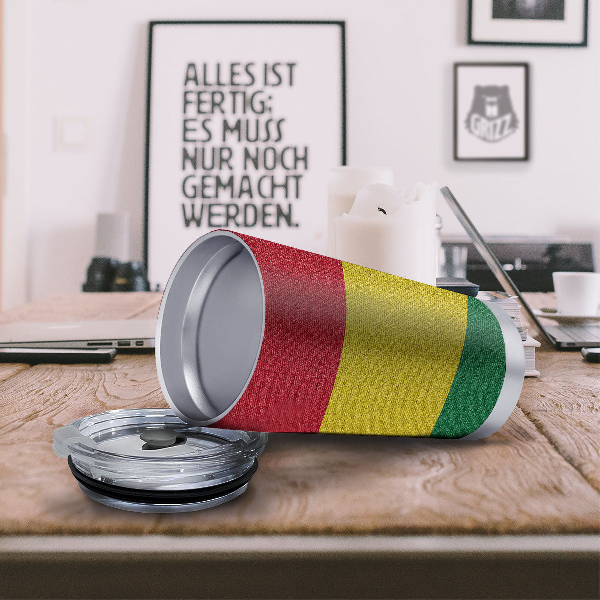 Flag Rasta Print Tumbler-grizzshop