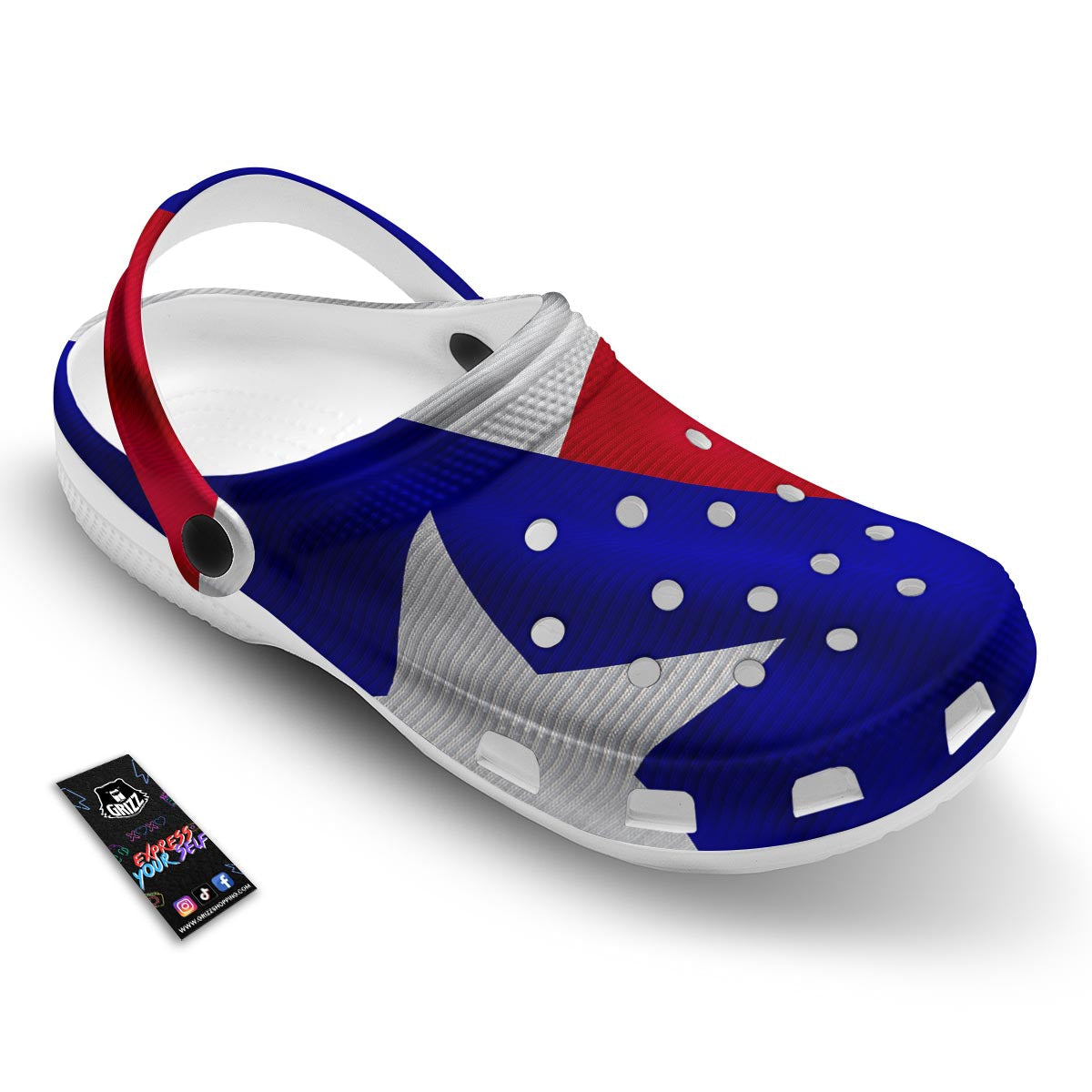 Flag Texas State Print Clog-grizzshop