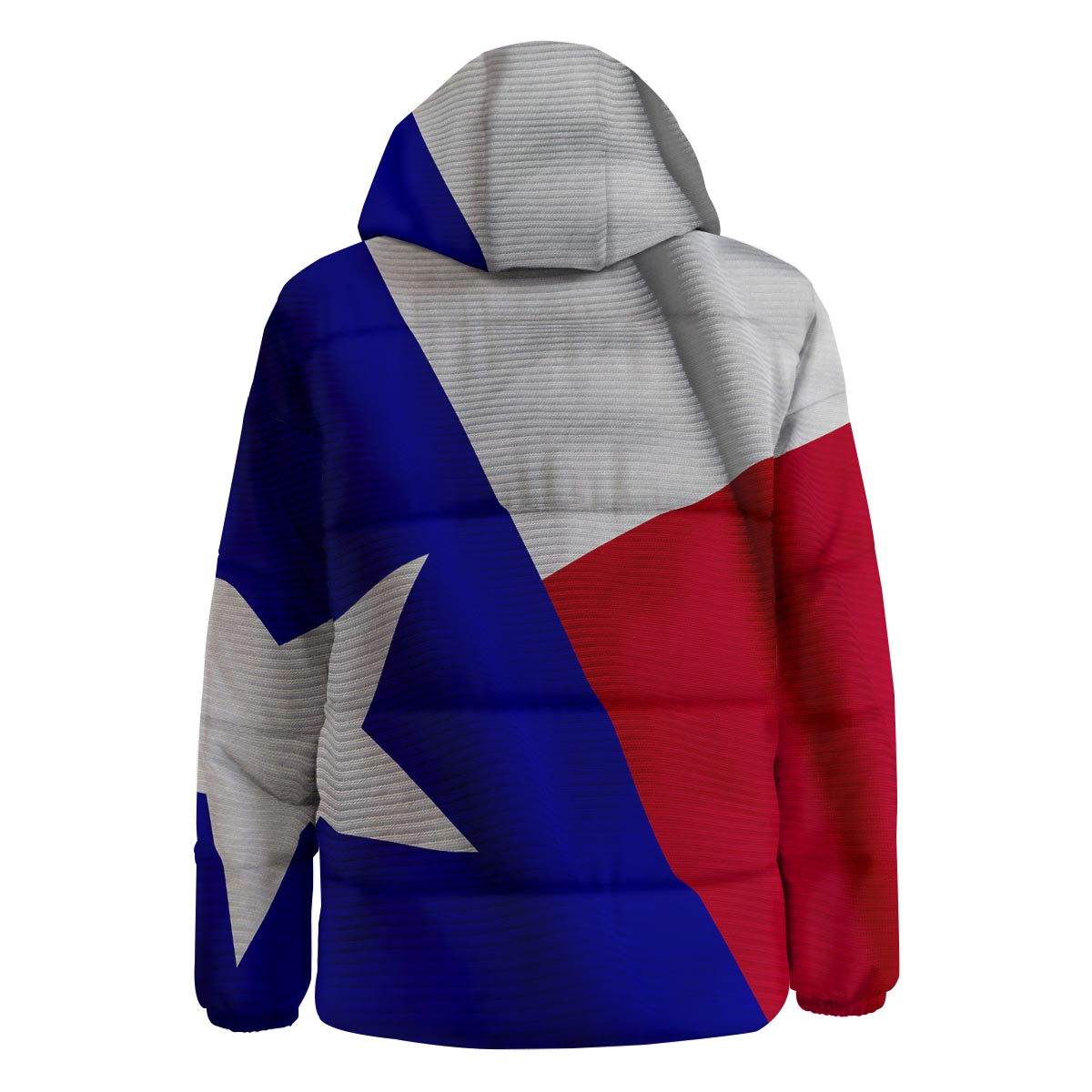 Flag Texas State Print Down Jacket-grizzshop