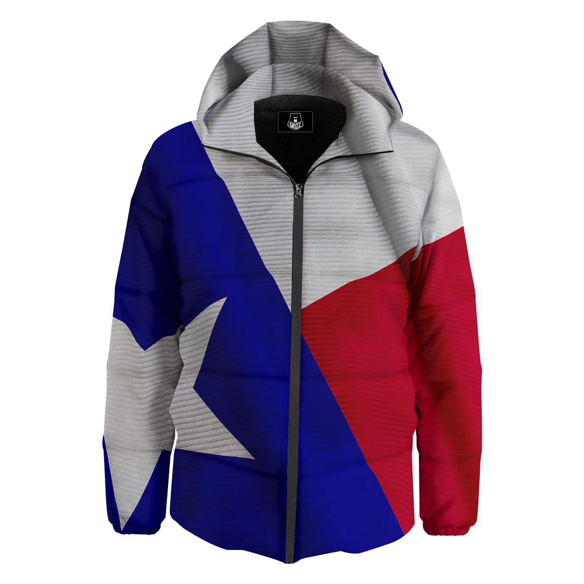 Flag Texas State Print Down Jacket-grizzshop