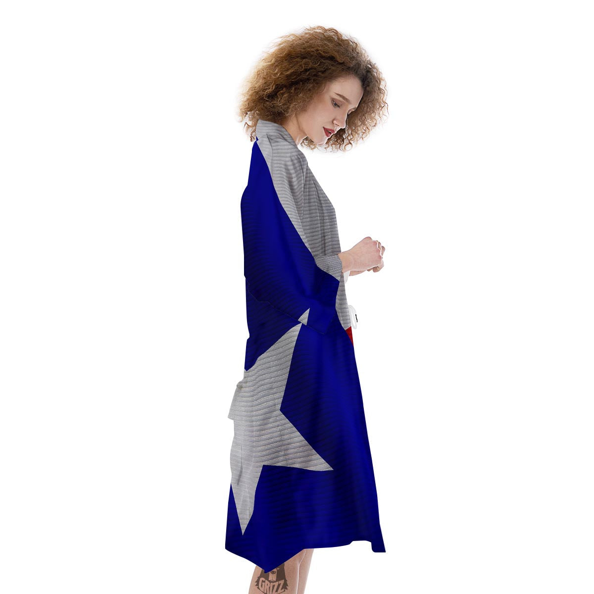 Flag Texas State Print Kimono-grizzshop