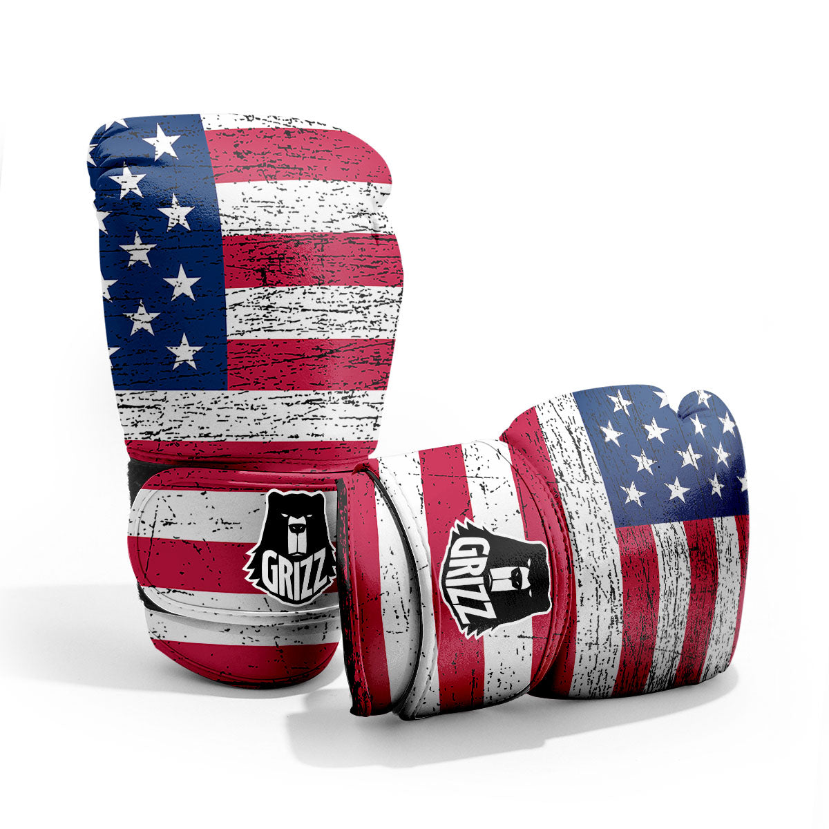 Flag USA Grunge Print Pro Boxing Glove