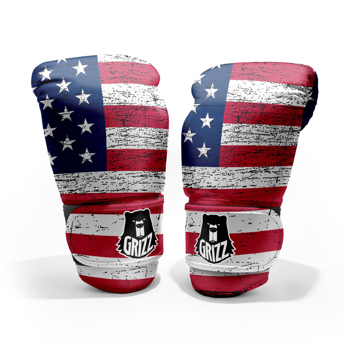 Flag USA Grunge Print Pro Boxing Glove