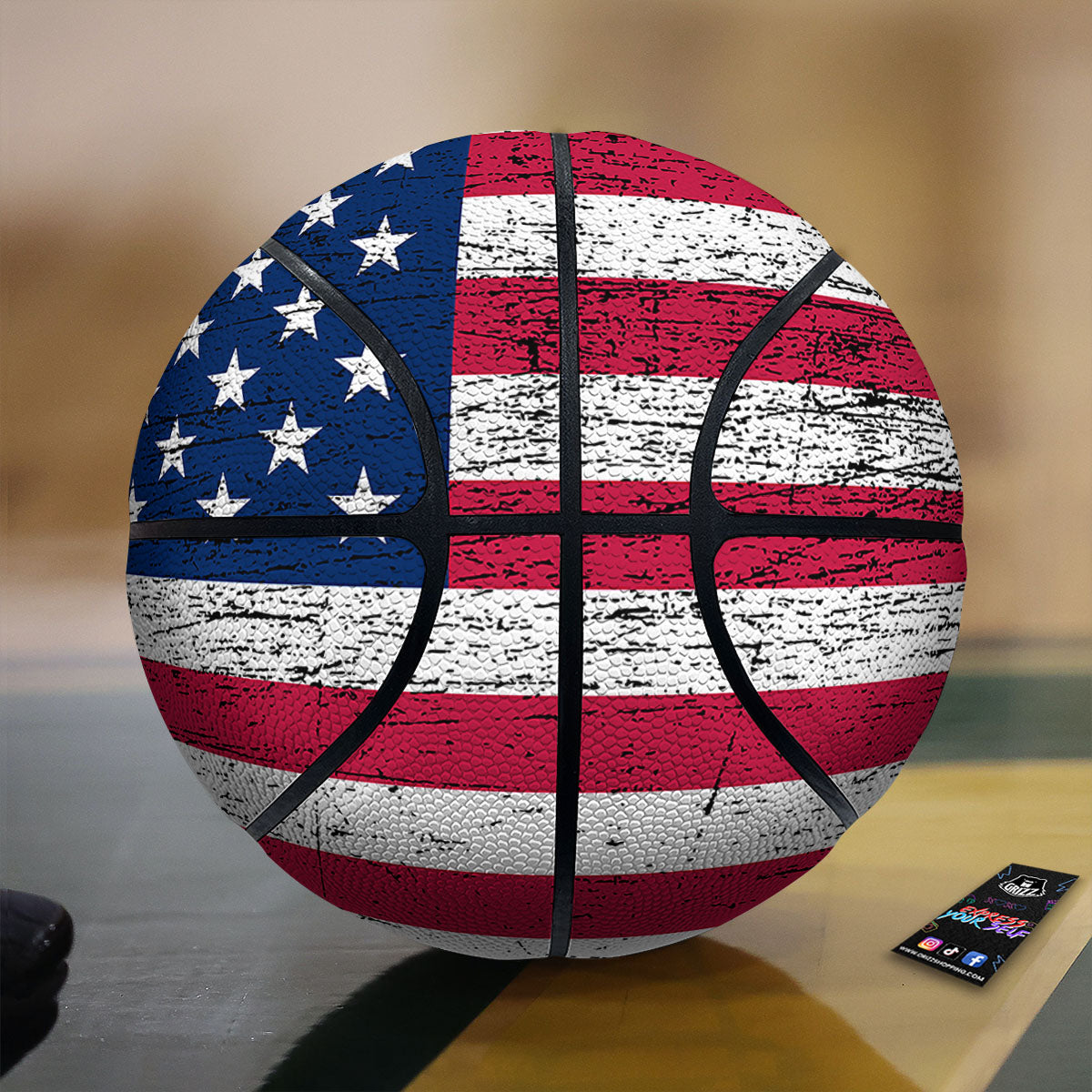 Flower Military Camouflage Print Pattern Basketball