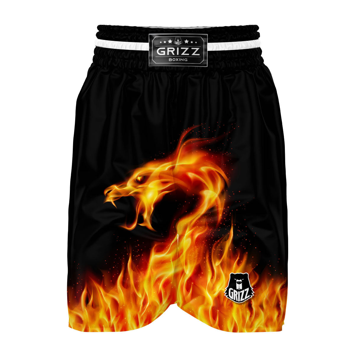 Flame Dragon Boxing Shorts-grizzshop