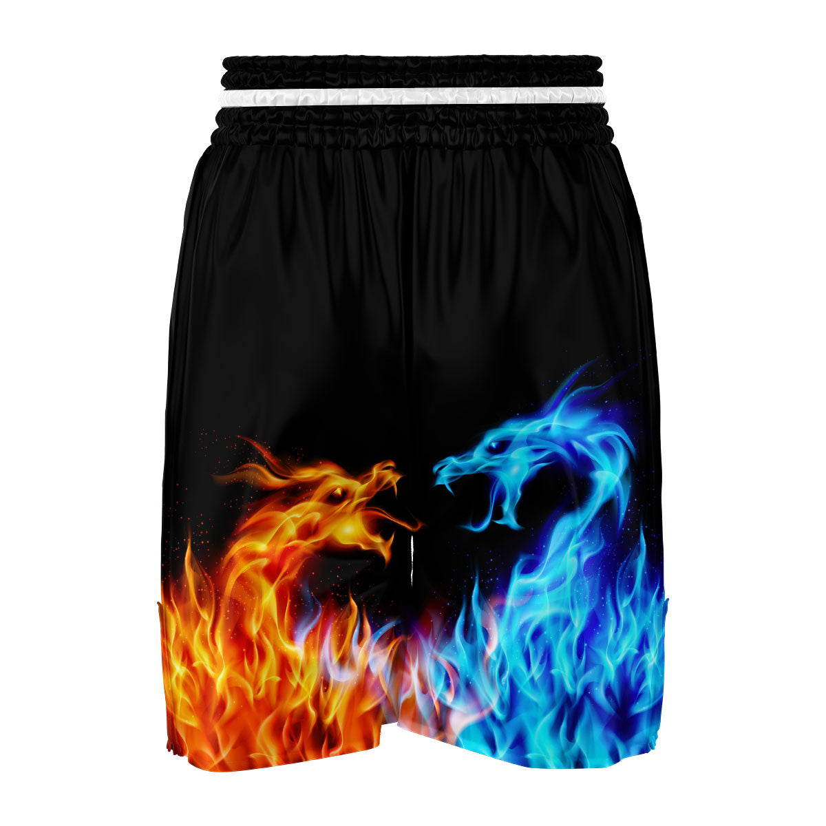 Flame Dragon War Boxing Shorts-grizzshop