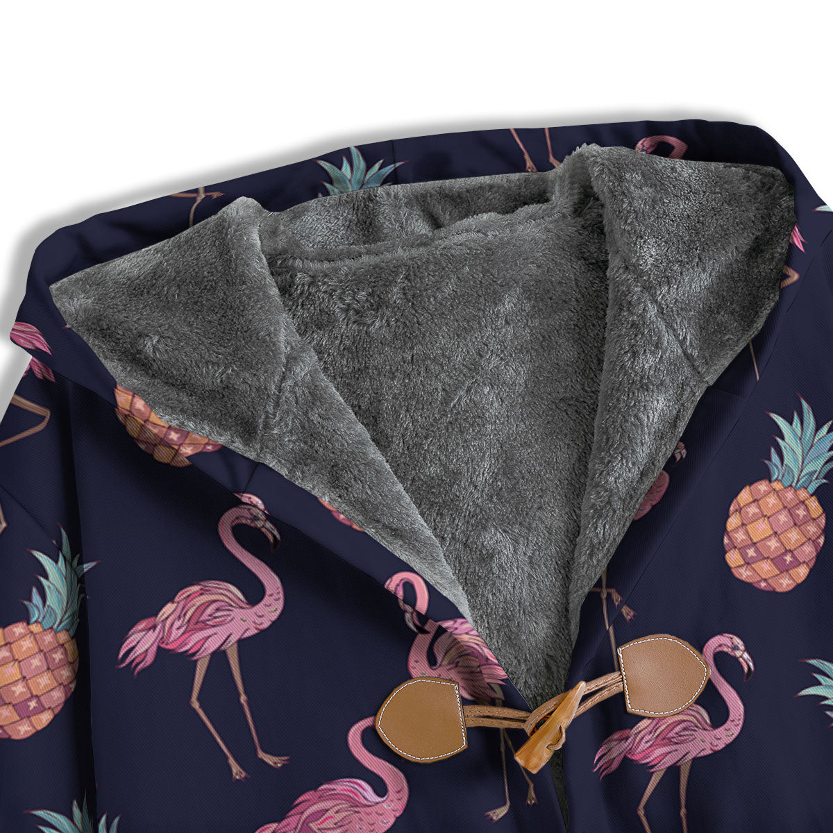 Flamingo And Pineapple Print Pattern Men's Windbreaker Jacket-grizzshop