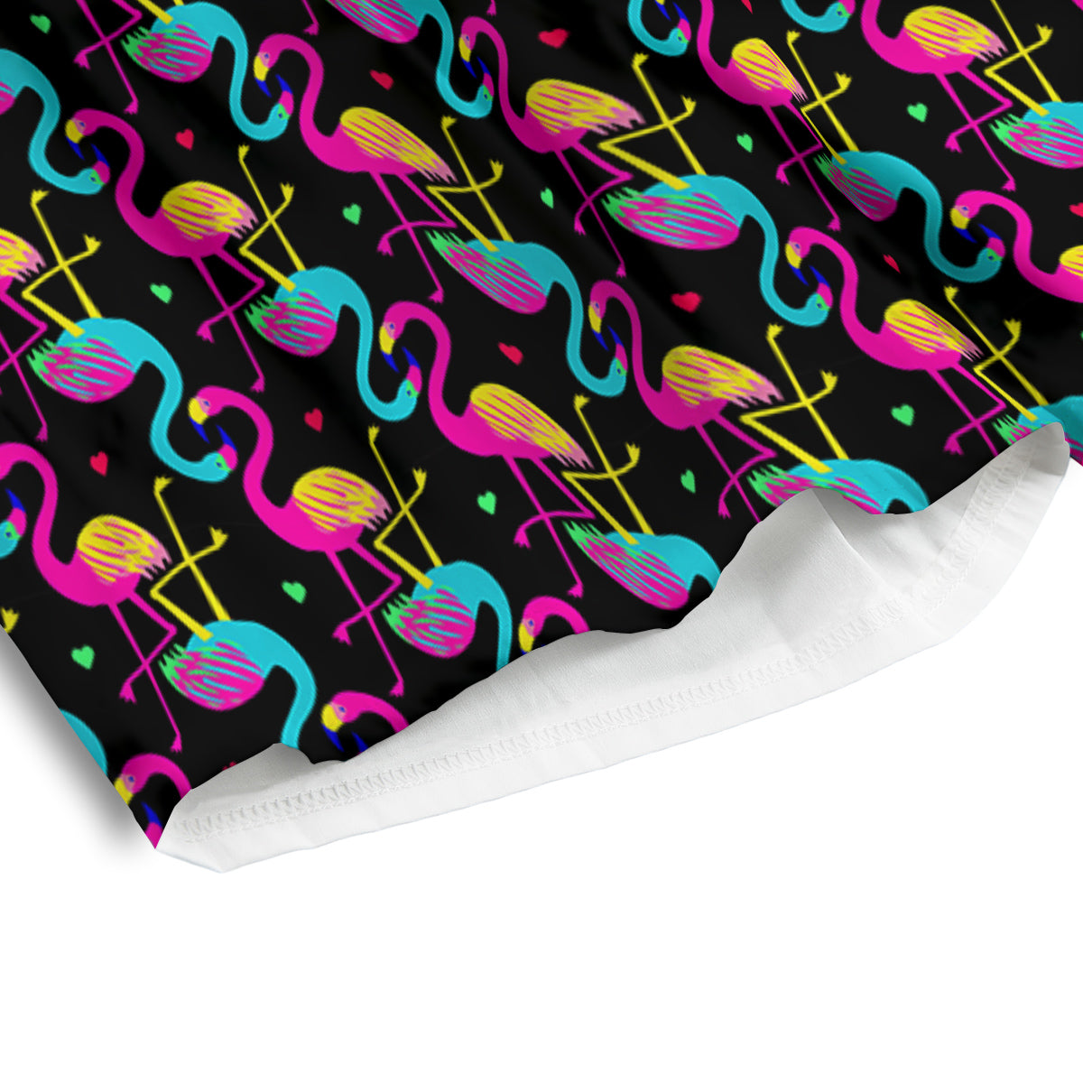 Flamingo Colorful Print Pattern Men's Athletic Shorts