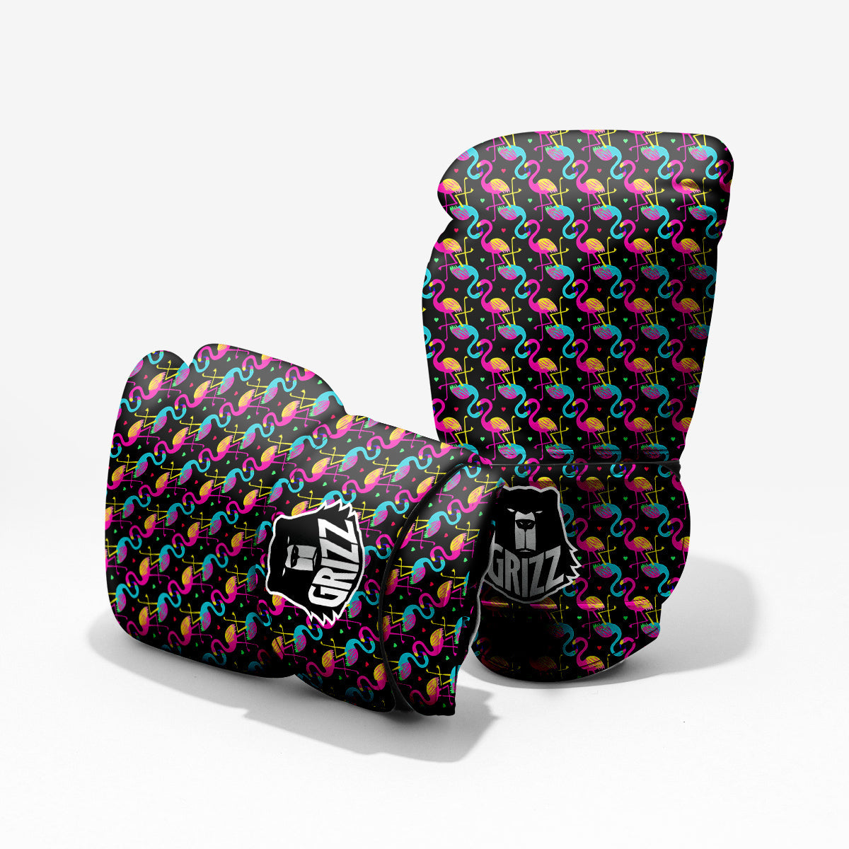 Flamingo Colorful Print Pattern Pro Boxing Glove