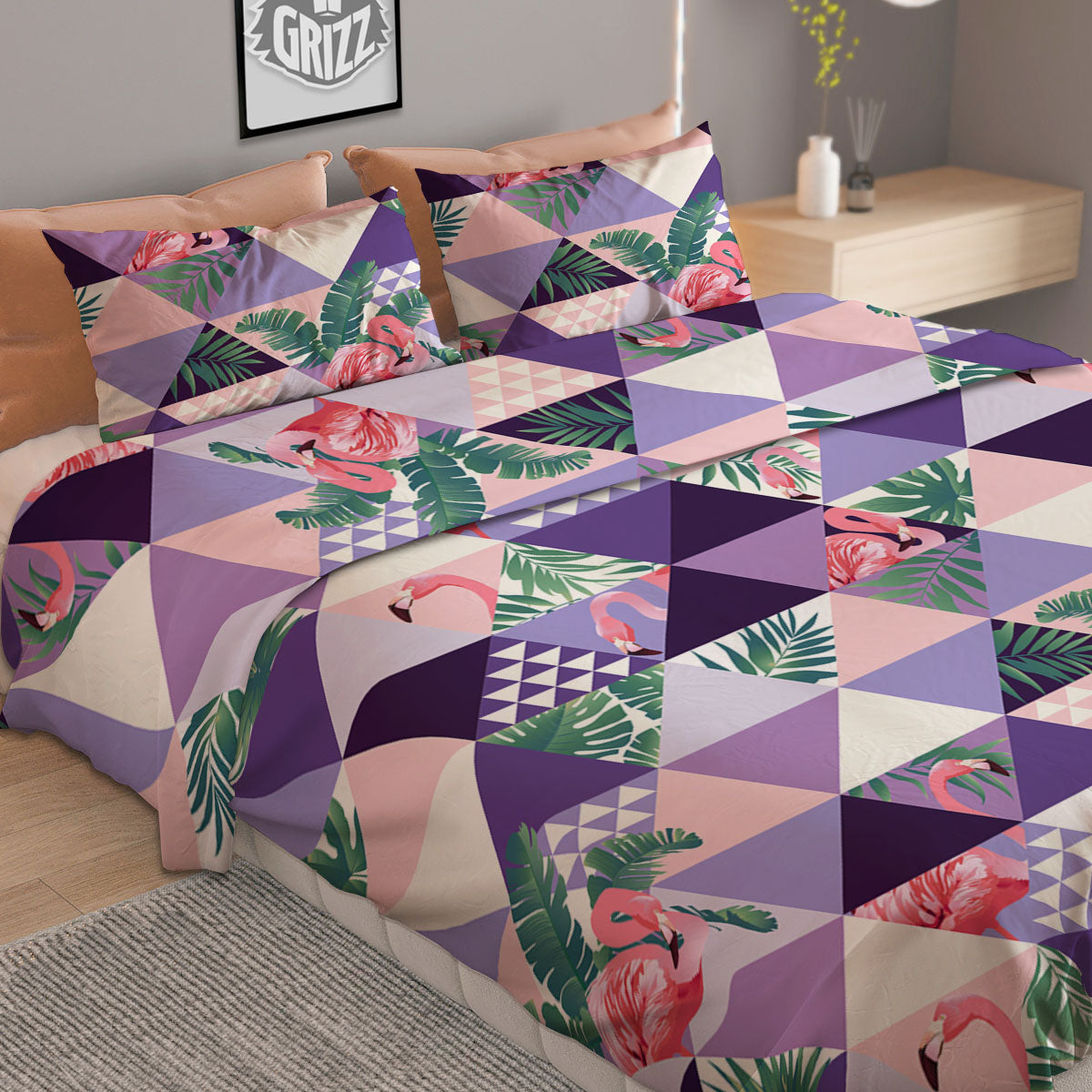 Field Sunrise Print Duvet Cover Bedding Set
