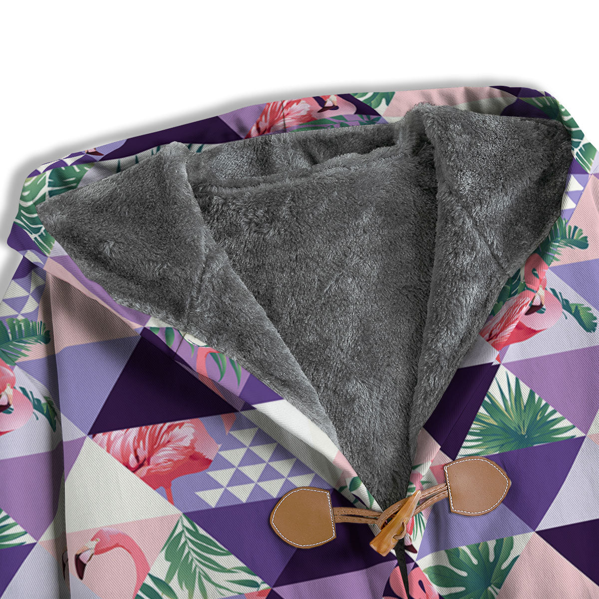 Flamingo Geometric Purple Print Pattern Men's Windbreaker Jacket-grizzshop