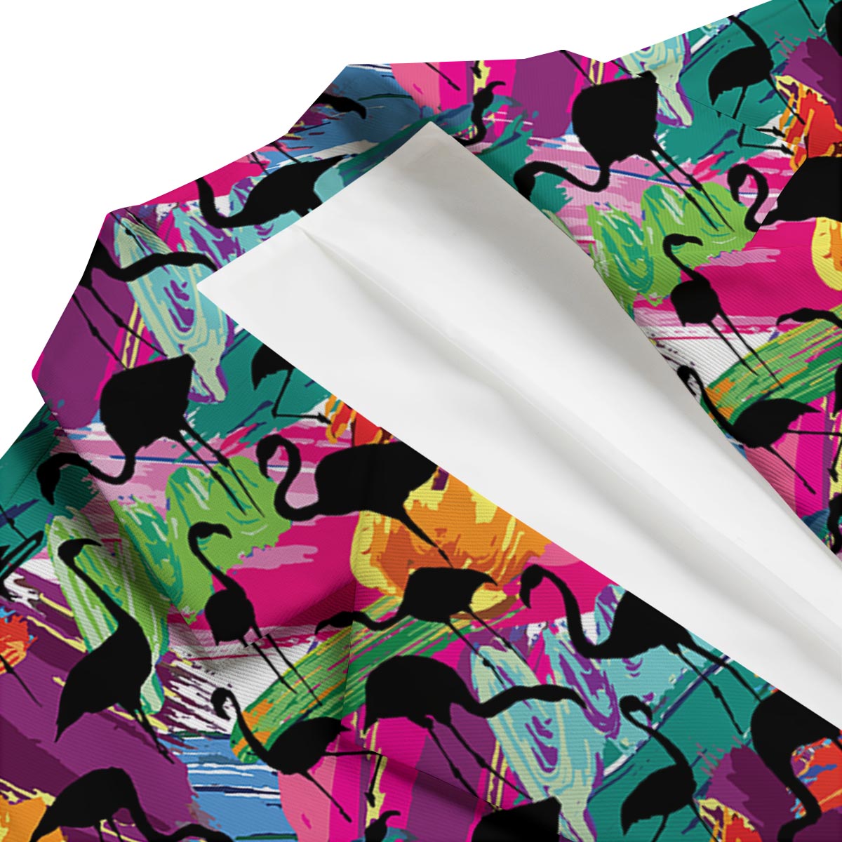 Flamingo Hawaiian Tropical Colorful Pattern Print Men's Blazer-grizzshop