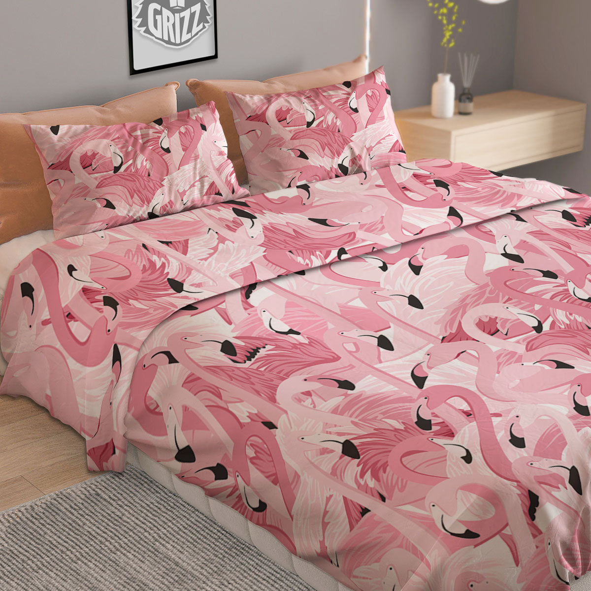 Fishing Hooks White And Black Print Pattern Duvet Cover Bedding Set