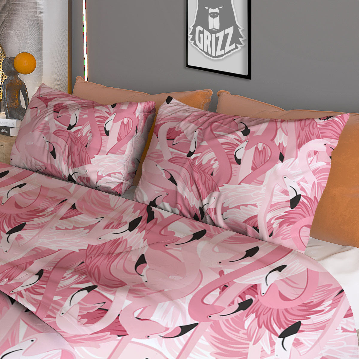 Fishing Hooks White And Black Print Pattern Duvet Cover Bedding Set