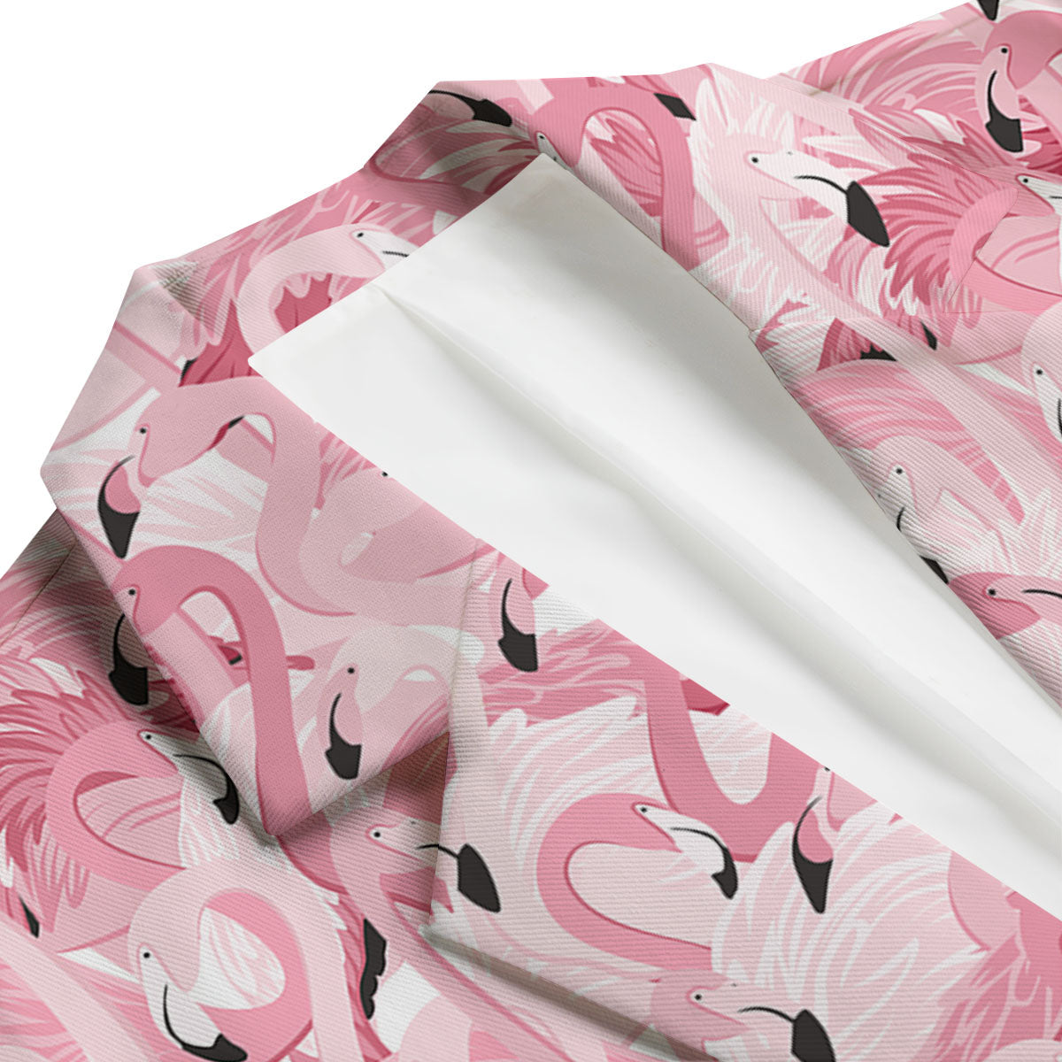 Flamingo Pink Print Pattern Men's Blazer-grizzshop