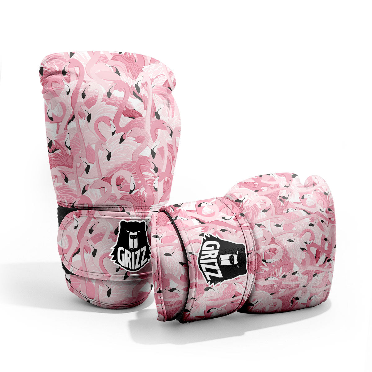 Flamingo Pink Print Pattern Pro Boxing Glove