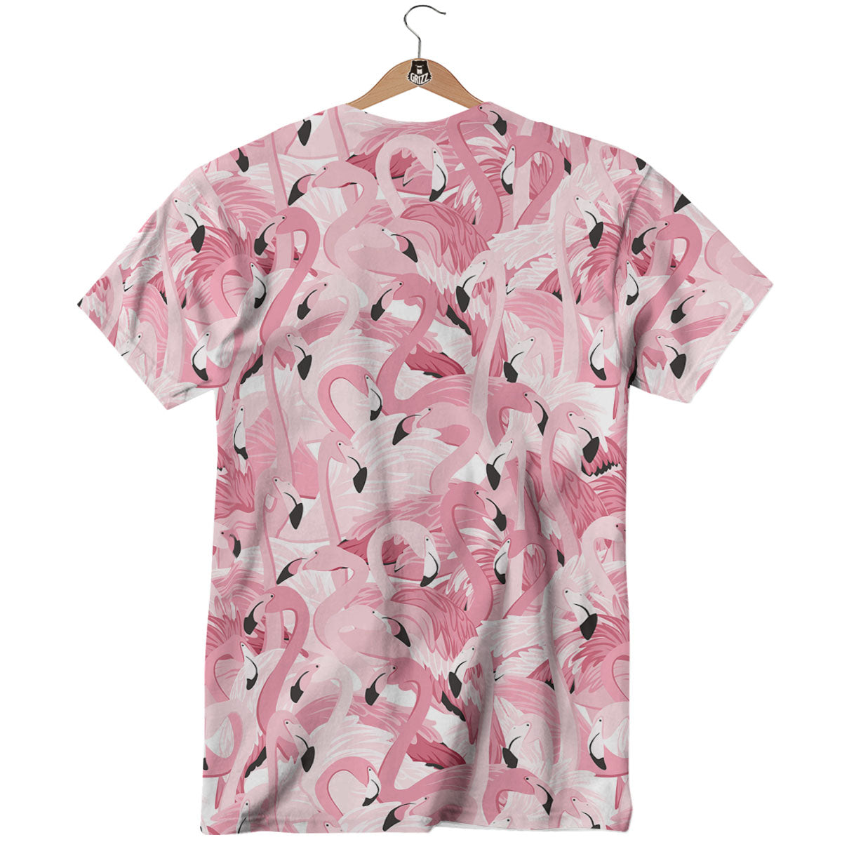 Flamingo Pink Print Pattern T-Shirt-grizzshop