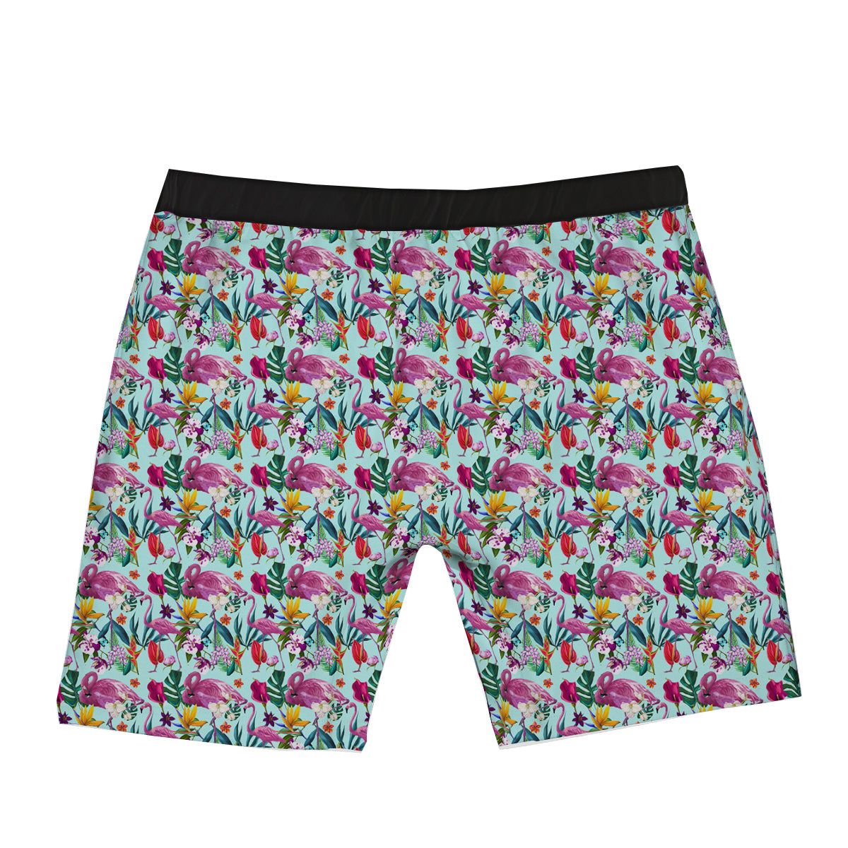 Flamingo Tropical Colorful Print Boxer Briefs-grizzshop