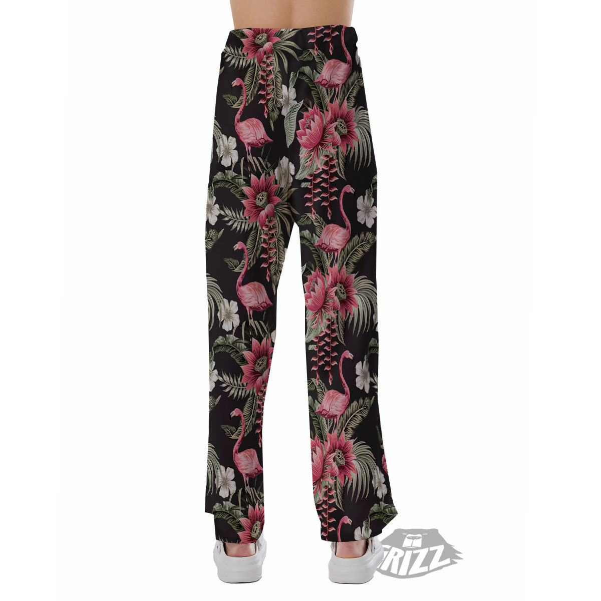 Flamingo Vintage Print Pattern Pajama Pants-grizzshop