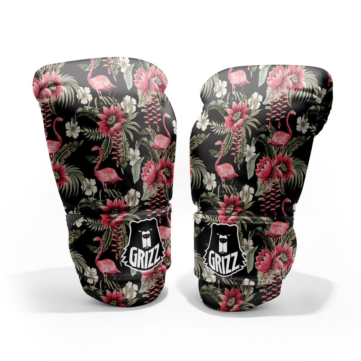 Flamingo Vintage Print Pattern Pro Boxing Glove