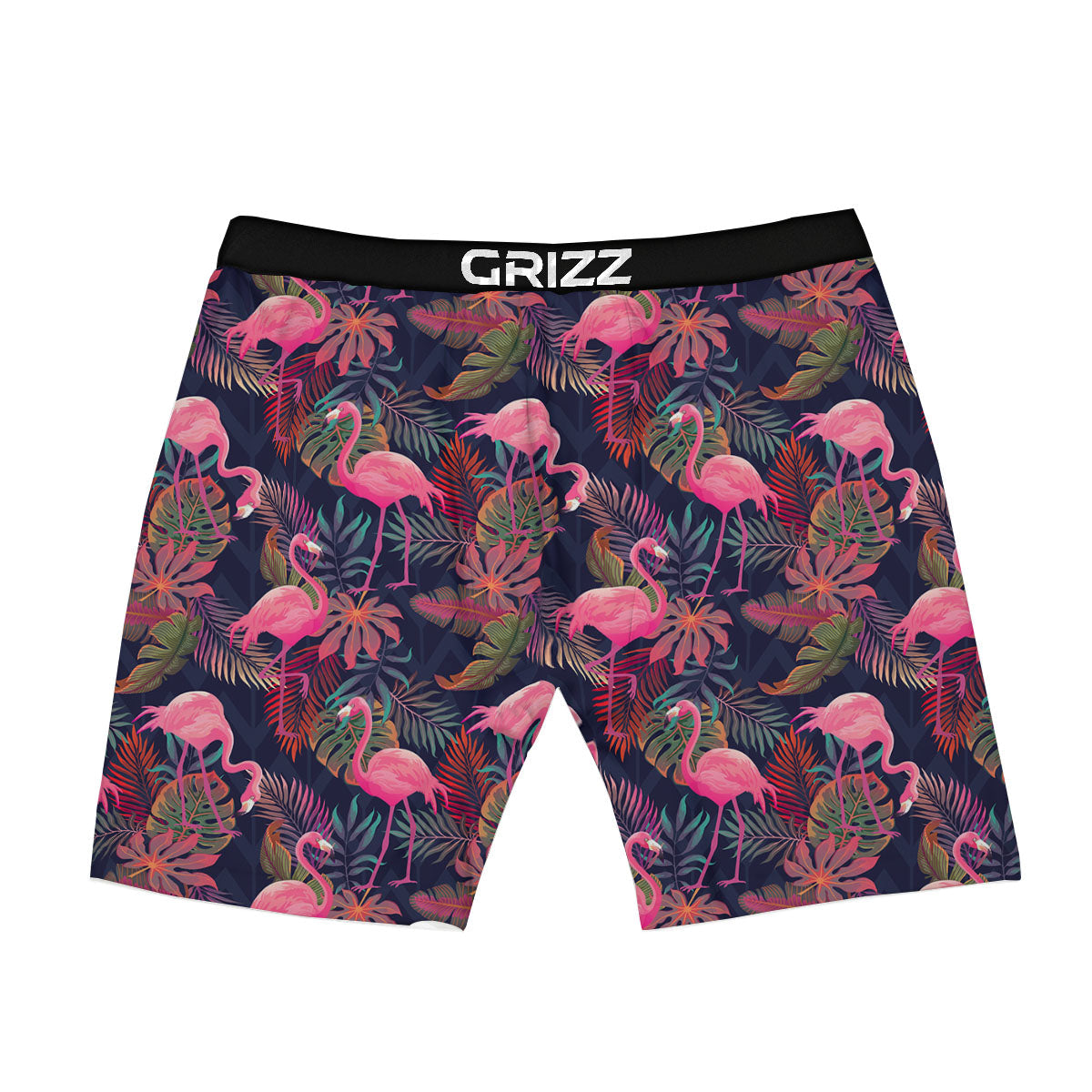 Flamingo Watercolor Print Pattern Boxer Briefs-grizzshop