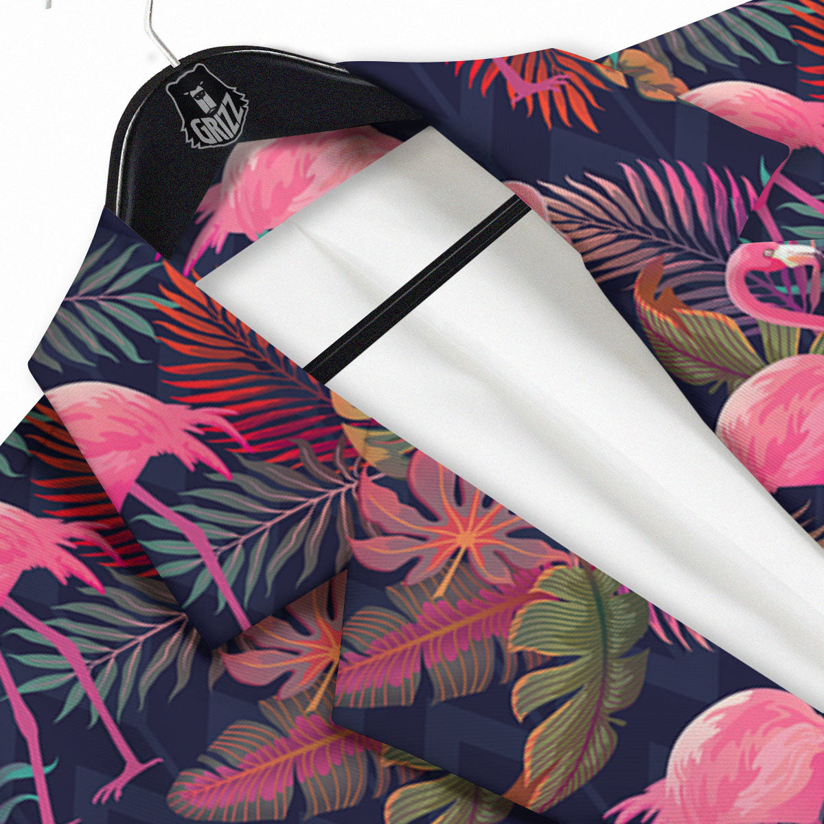 Flamingo Watercolor Print Pattern Men's Sport Coat-grizzshop
