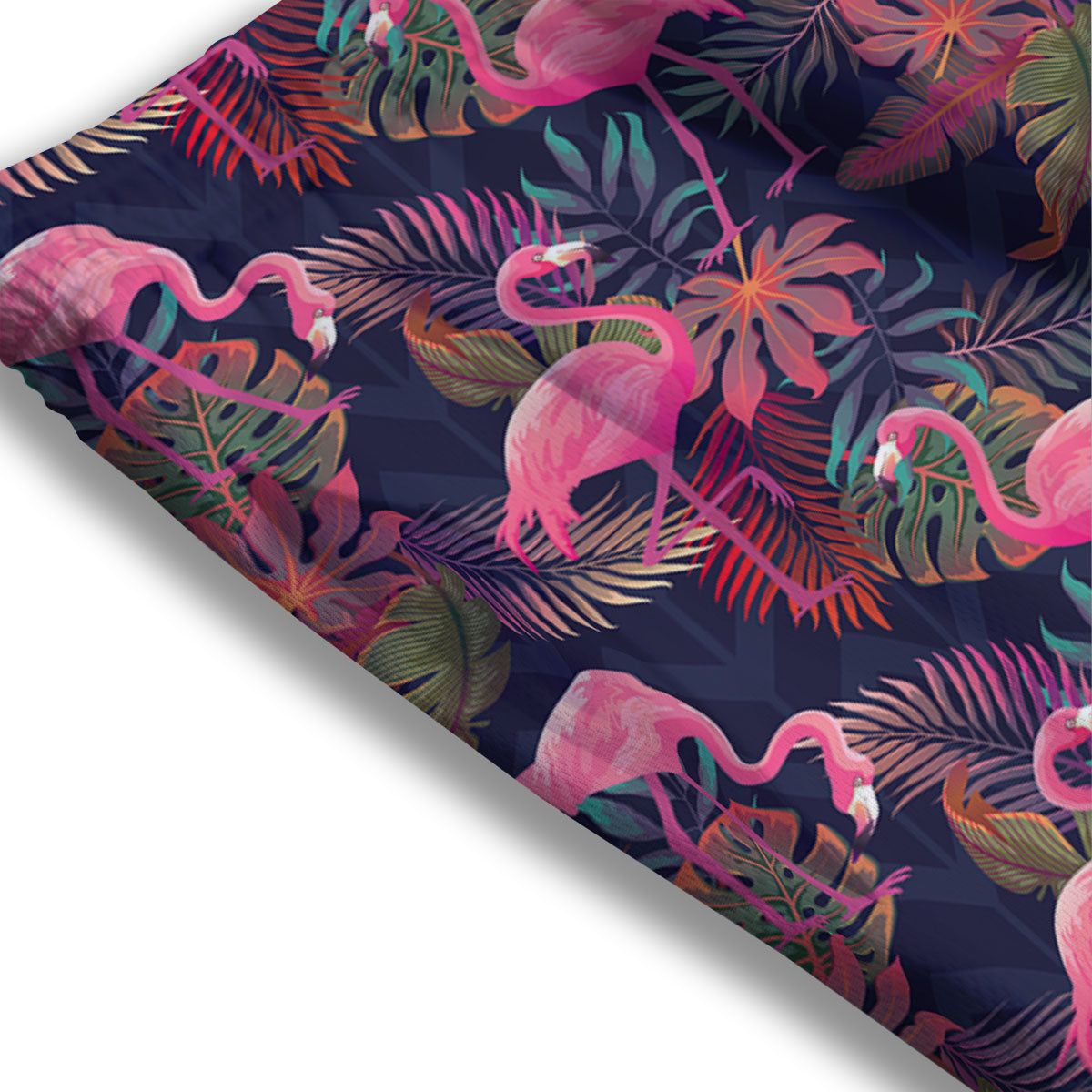 Flamingo Watercolor Print Pattern Mesh Shorts