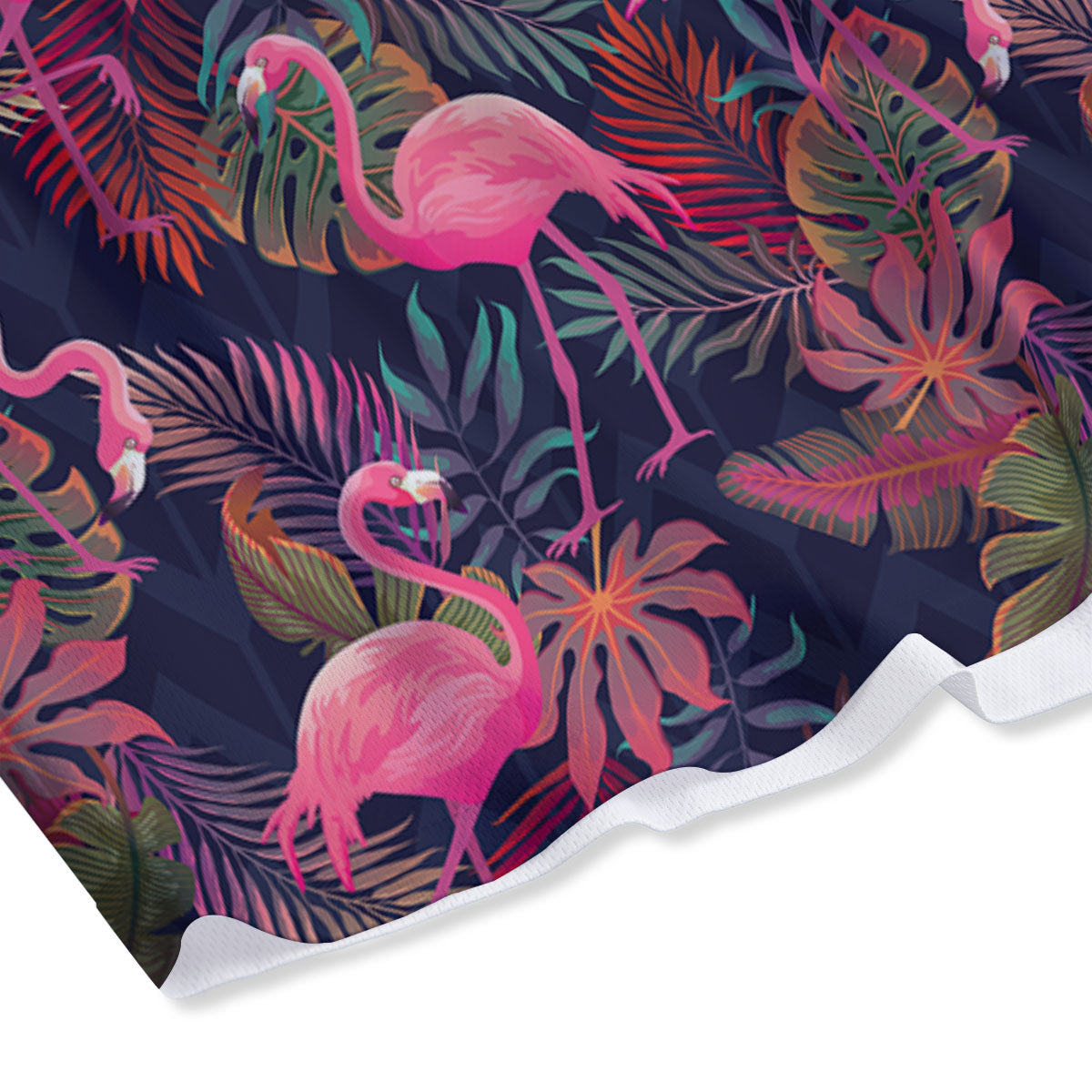 Flamingo Watercolor Print Pattern Mesh Shorts