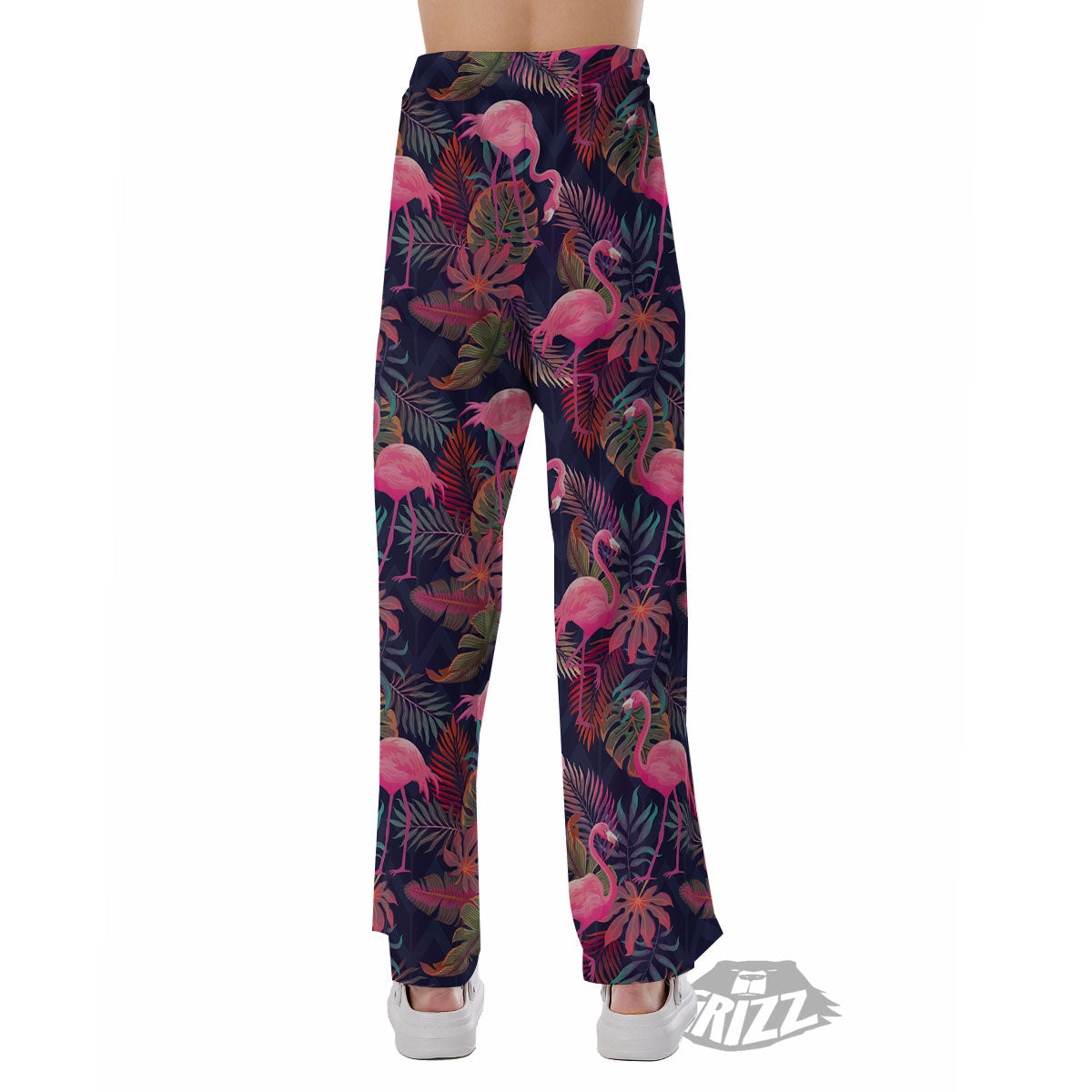 Flamingo Watercolor Print Pattern Pajama Pants-grizzshop