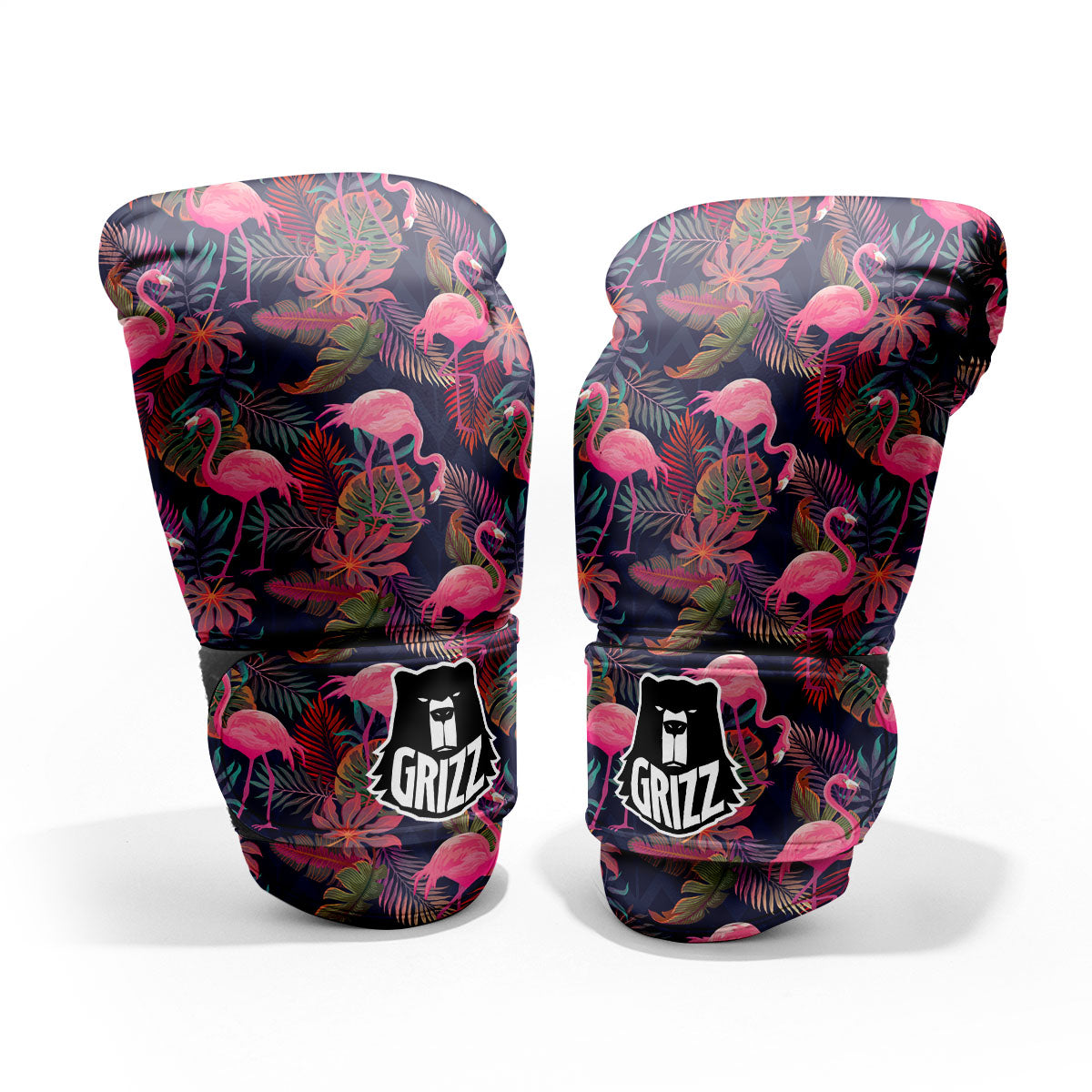 Flamingo Watercolor Print Pattern Pro Boxing Glove