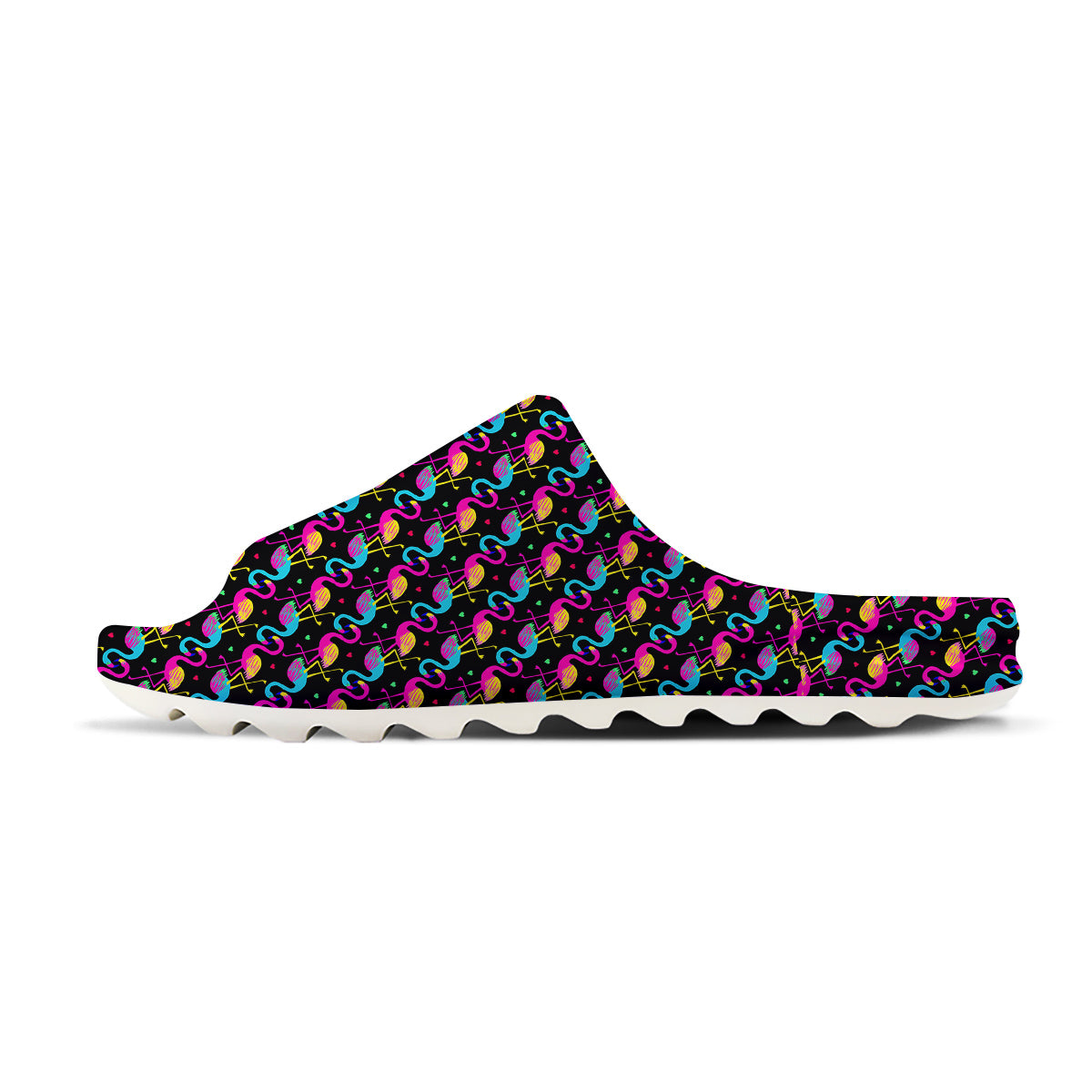 Flamingo Colorful Print Pattern Sandals-grizzshop