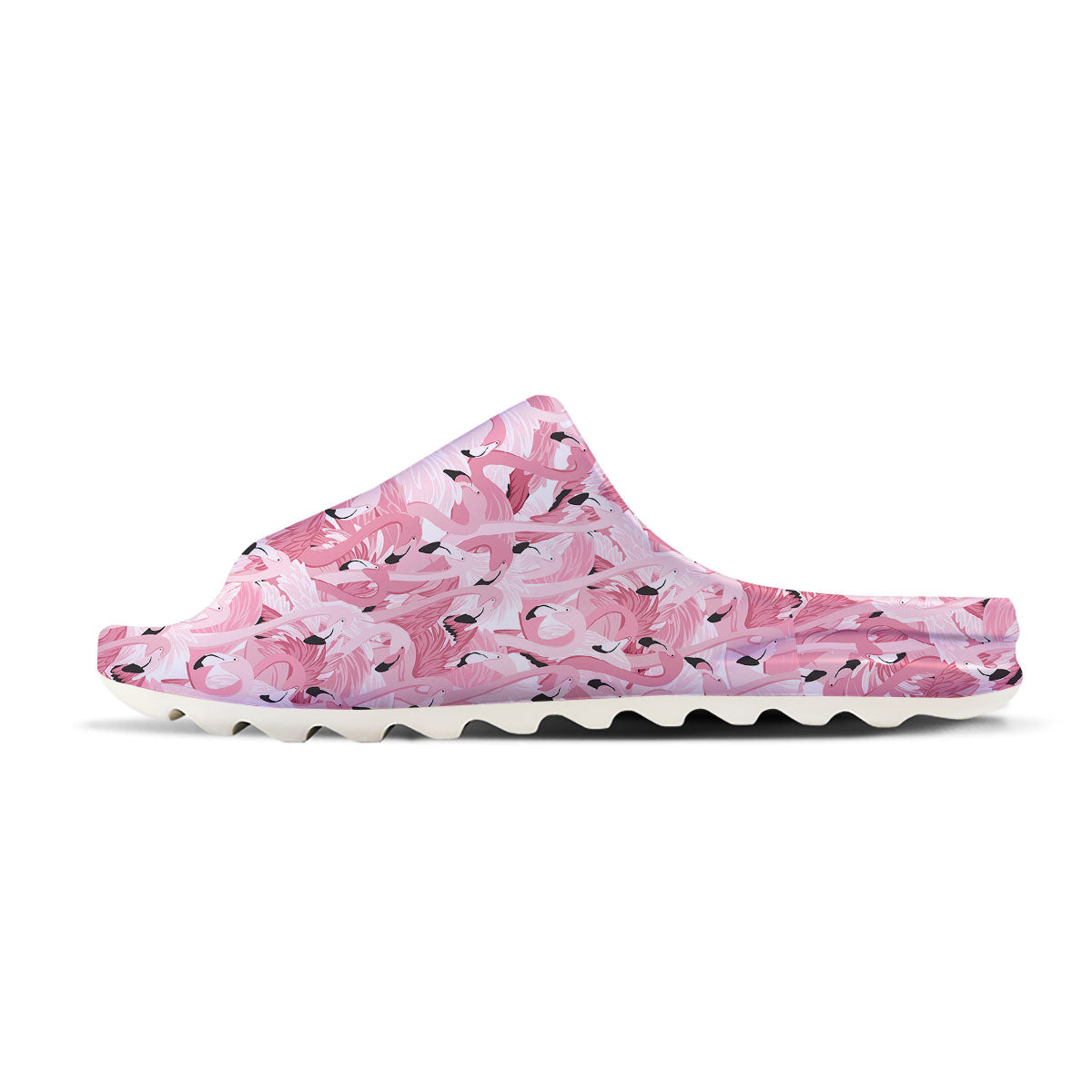 Flamingo Pink Print Pattern Sandals-grizzshop