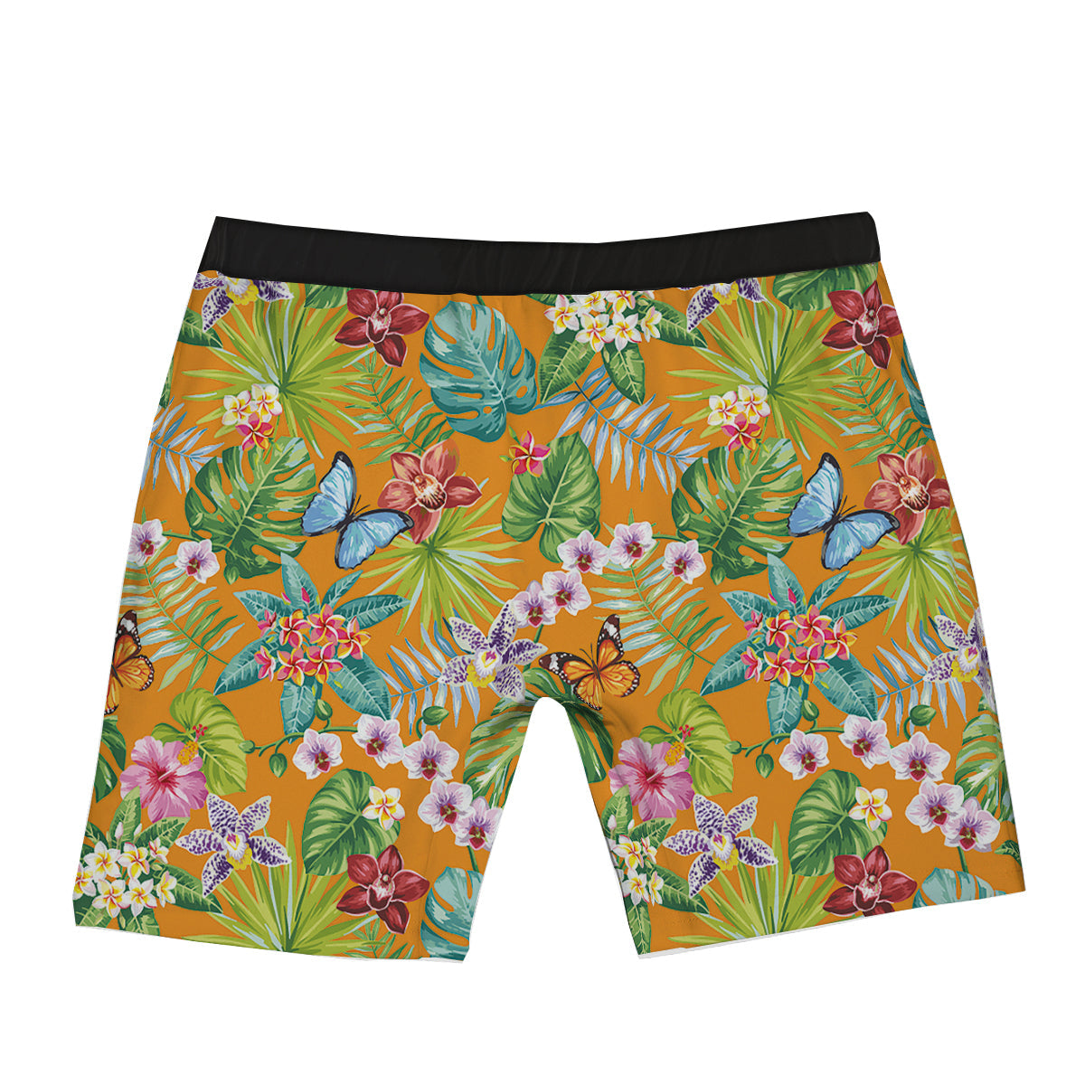 Floral Aloha Hawaii Print Pattern Boxer Briefs-grizzshop