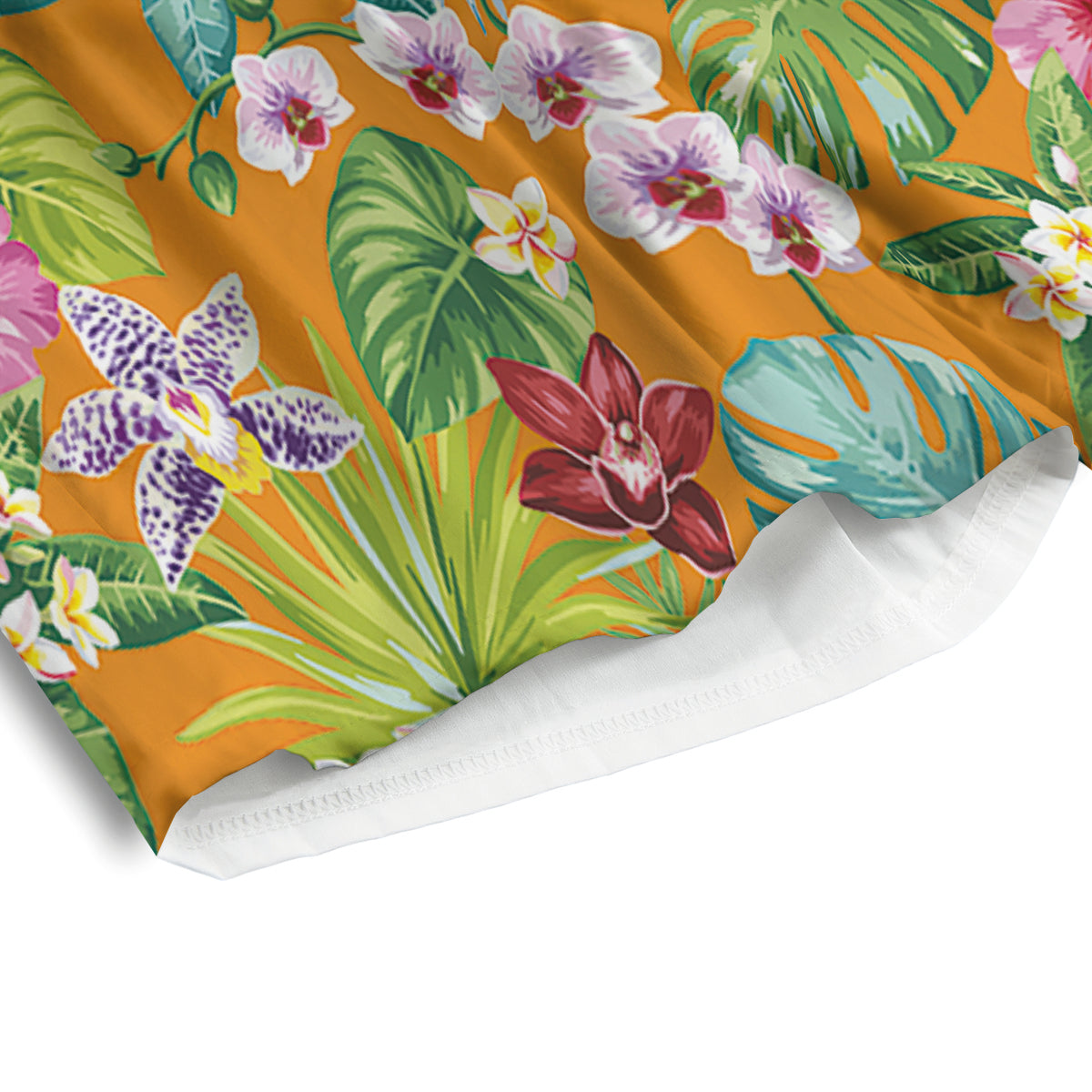 Floral Aloha Hawaii Print Pattern Men's Athletic Shorts