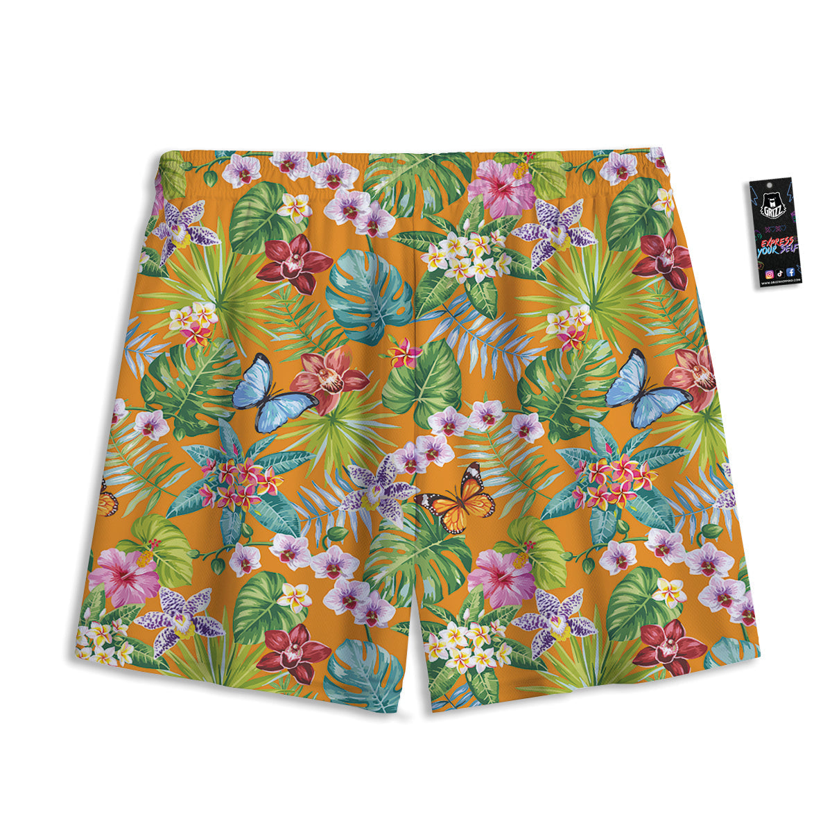 Galaxy Space Fiery Nebula Universe Print Mesh Shorts