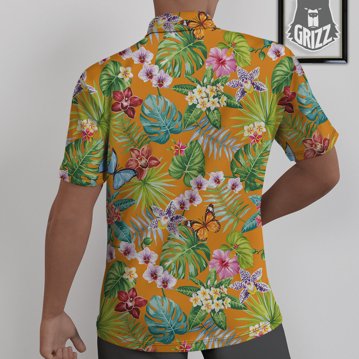 Floral Aloha Hawaii Print Pattern Untucked Shirts-grizzshop