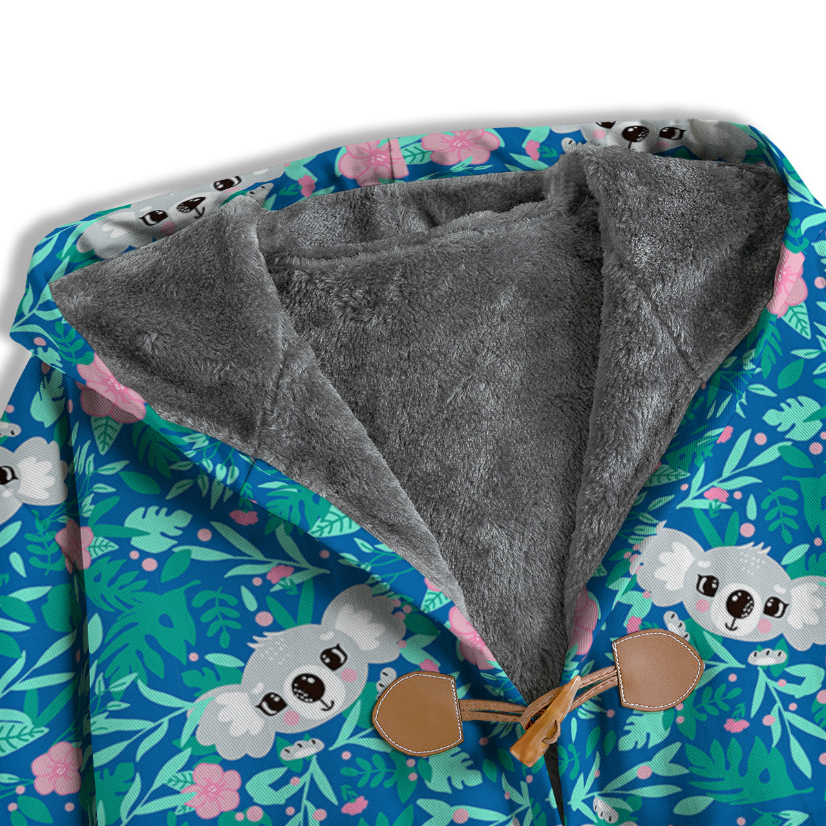 Floral And Baby Koala Print Pattern Men's Windbreaker Jacket-grizzshop