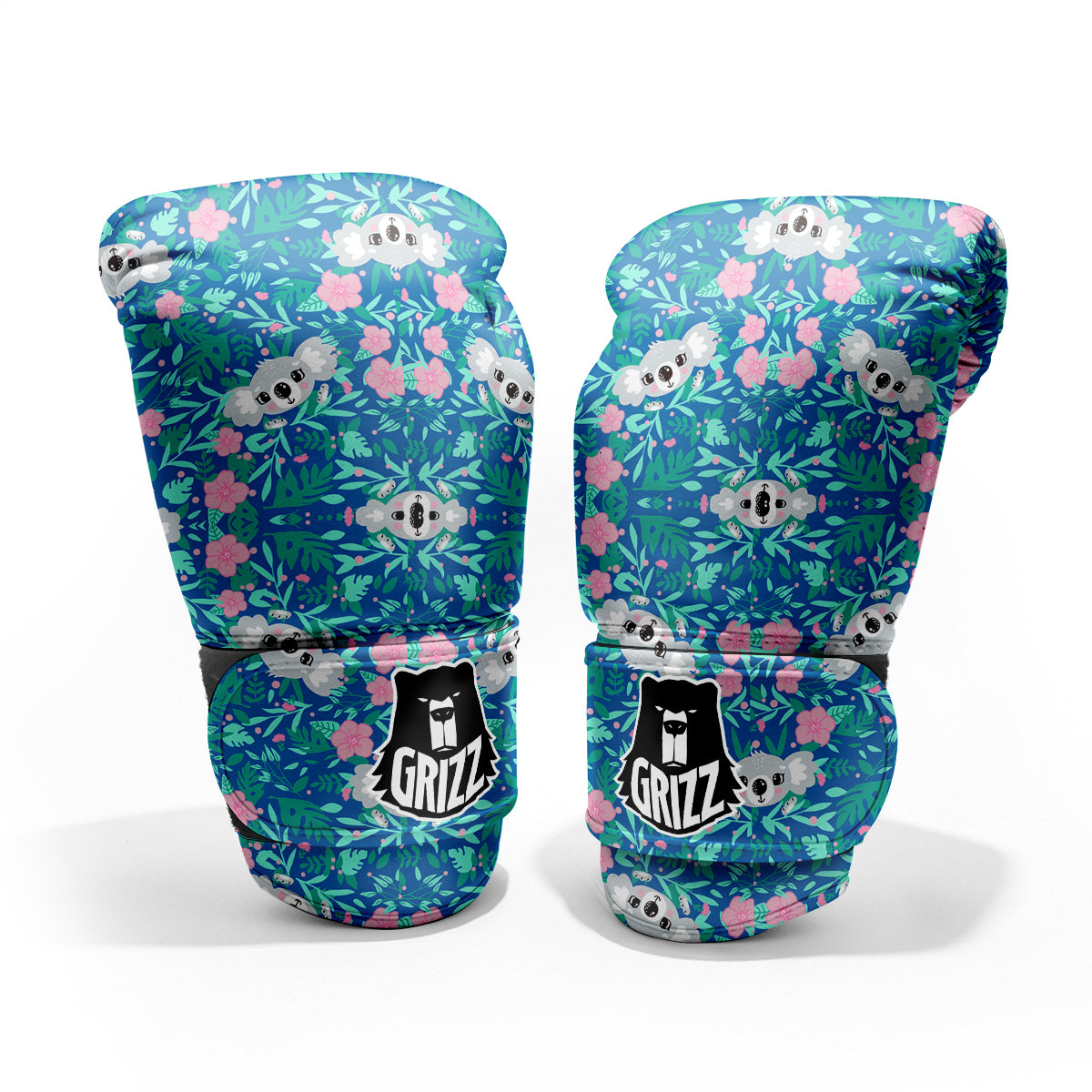 Floral And Baby Koala Print Pattern Pro Boxing Glove