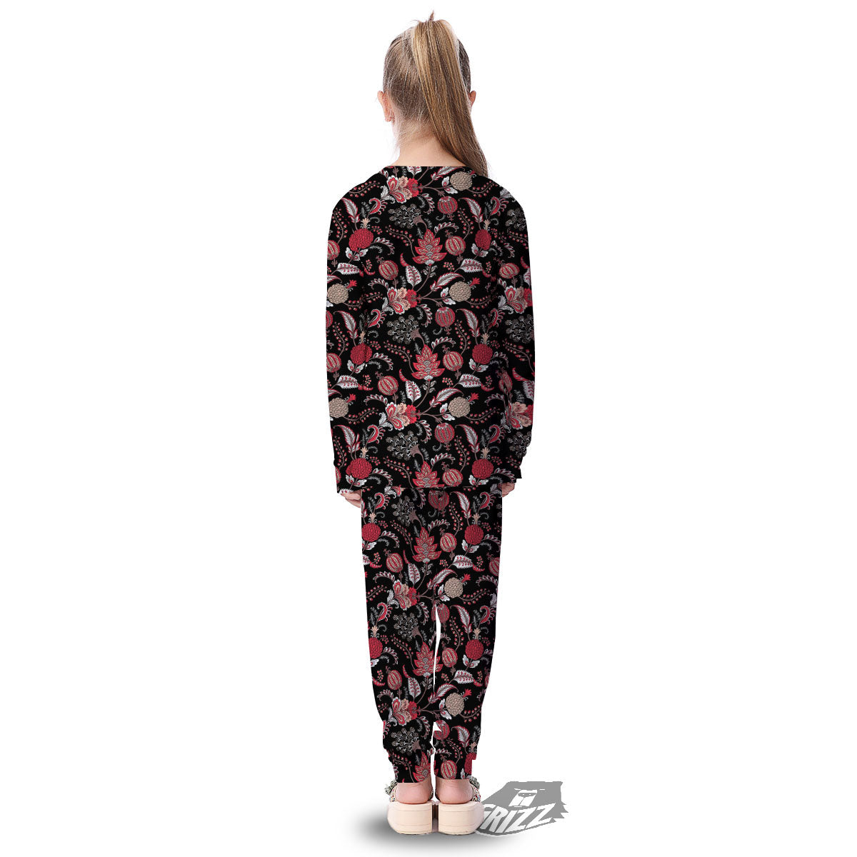 Floral And Paisley Print Pattern Kid's Pajamas-grizzshop