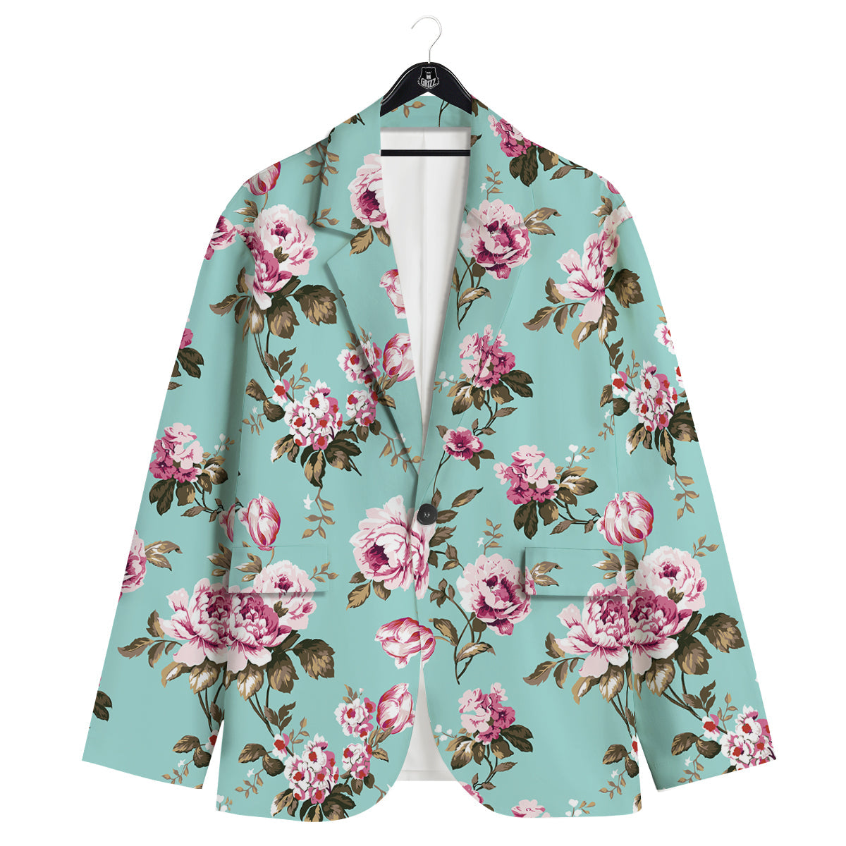 Floral Blossom Vintage Print Pattern Men's Sport Coat-grizzshop