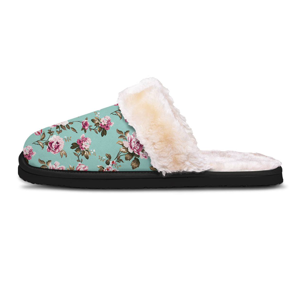Floral Blossom Vintage Print Pattern Slippers-grizzshop